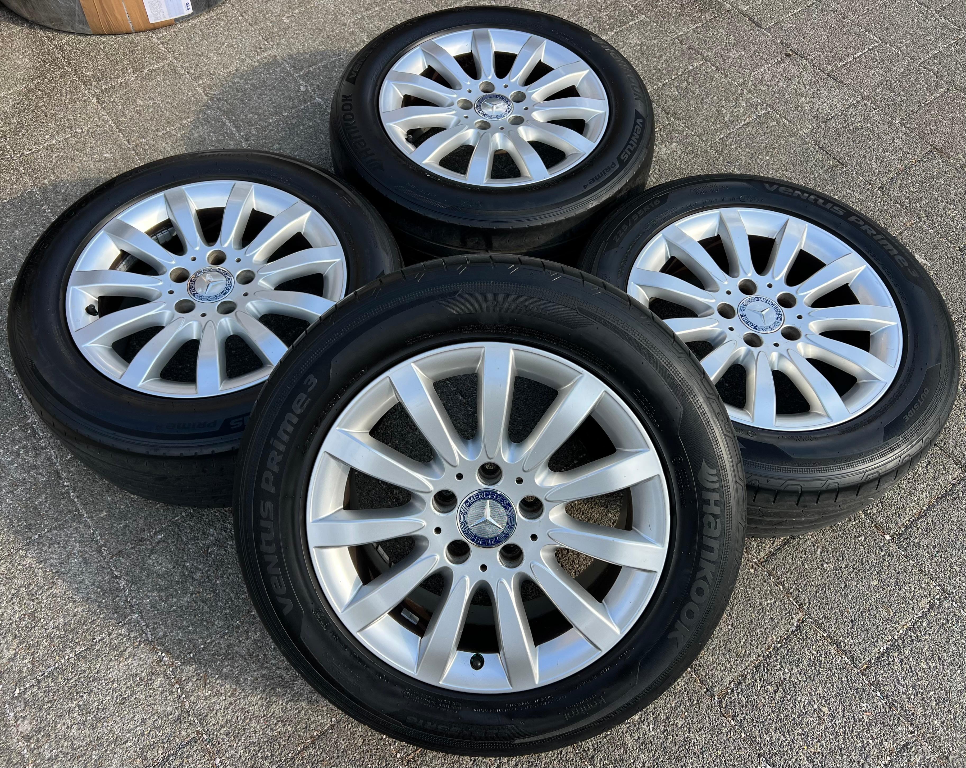 4 ORIGINAL 16" ALUFELGEN 7,5x16 ET42 MERCEDES E-KLASSE W211 A2114015702 FREIHAUS