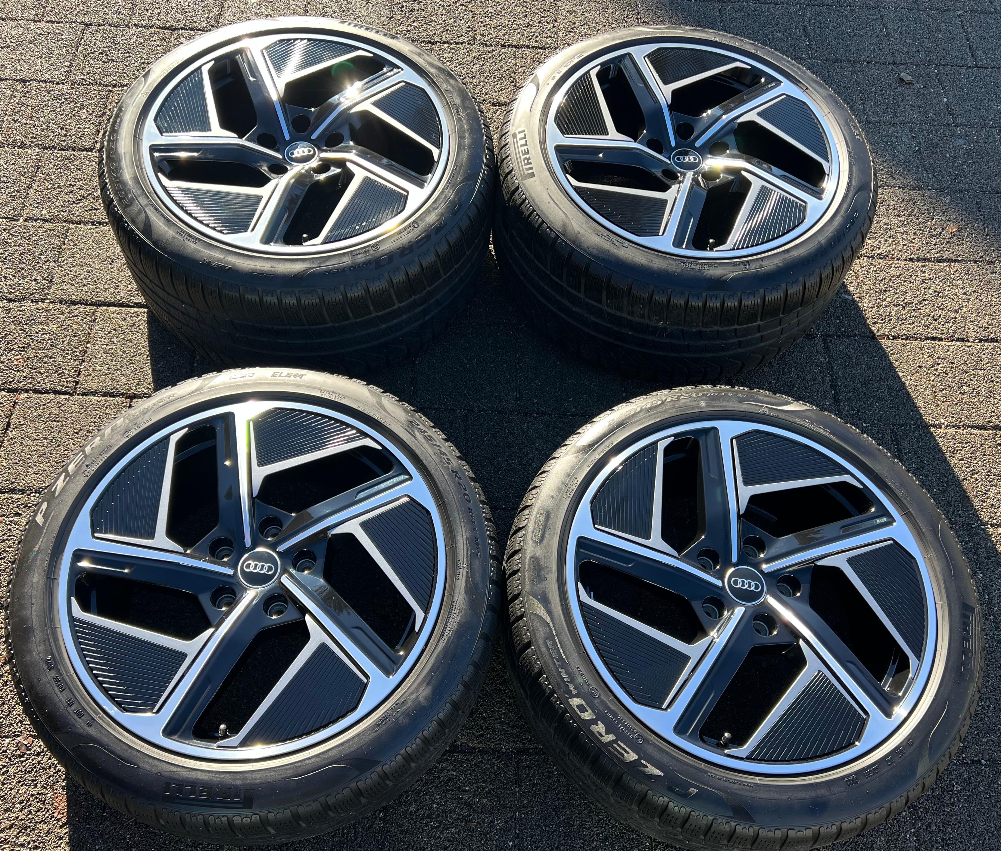 4 ORIGINAL 20" ALUFELGEN AUDI E-TRON GT RS 4J3601025F 4J3601025H TOP FREIHAUS