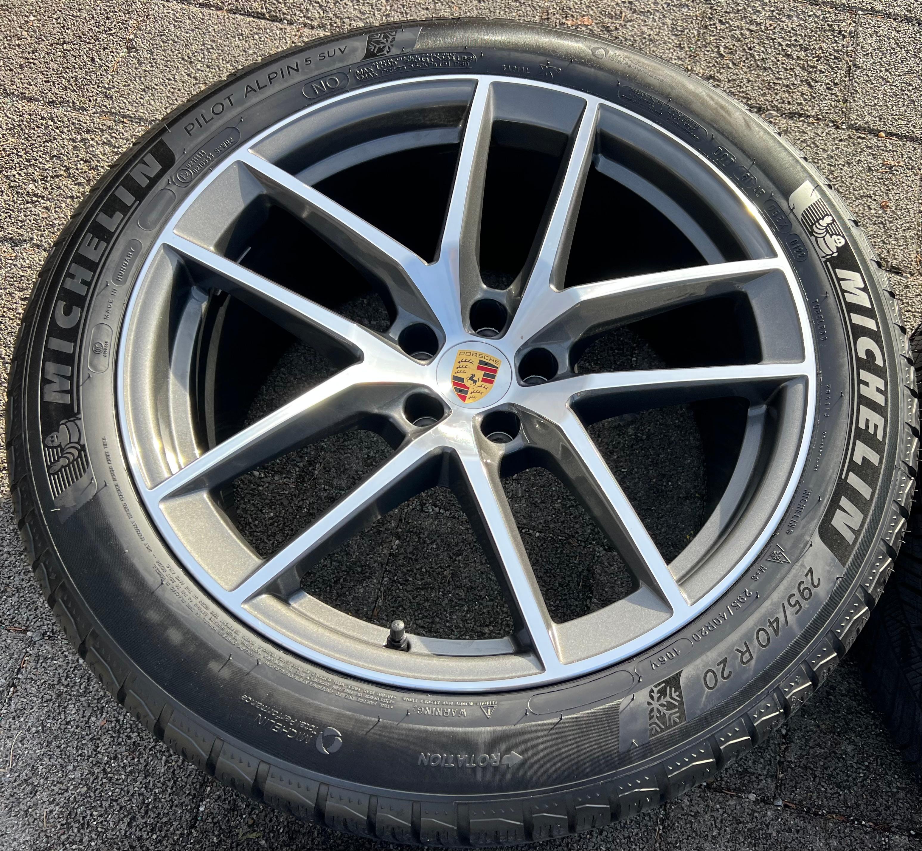 4 ORIGINAL 20" ALU WINTERRÄDER PORSCHE MACAN 265/45R20 104V 295/40R20 106V RDKS