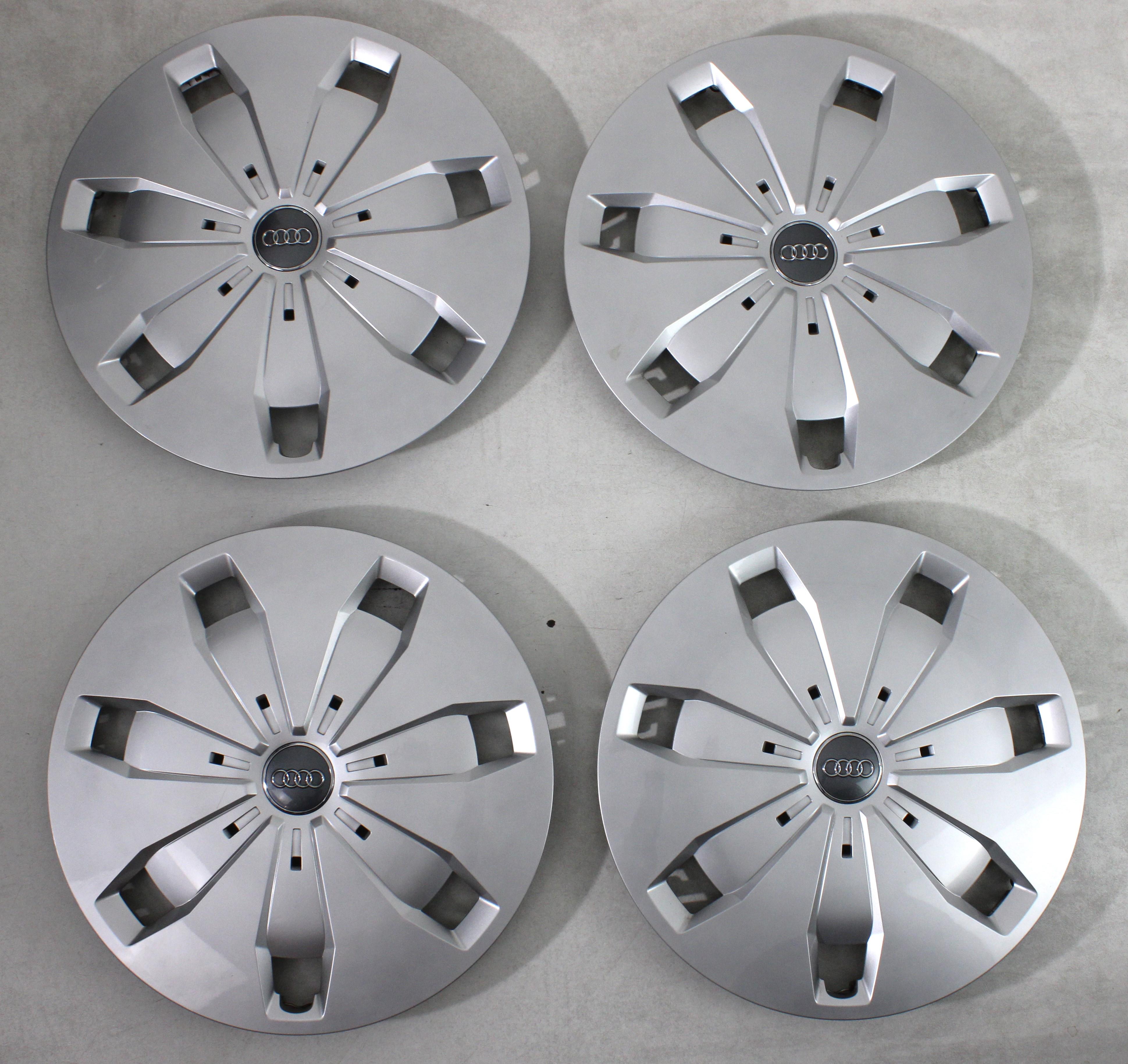 4x Tapacubos originales de 16" para Audi A3 A4 Q2 81A601147