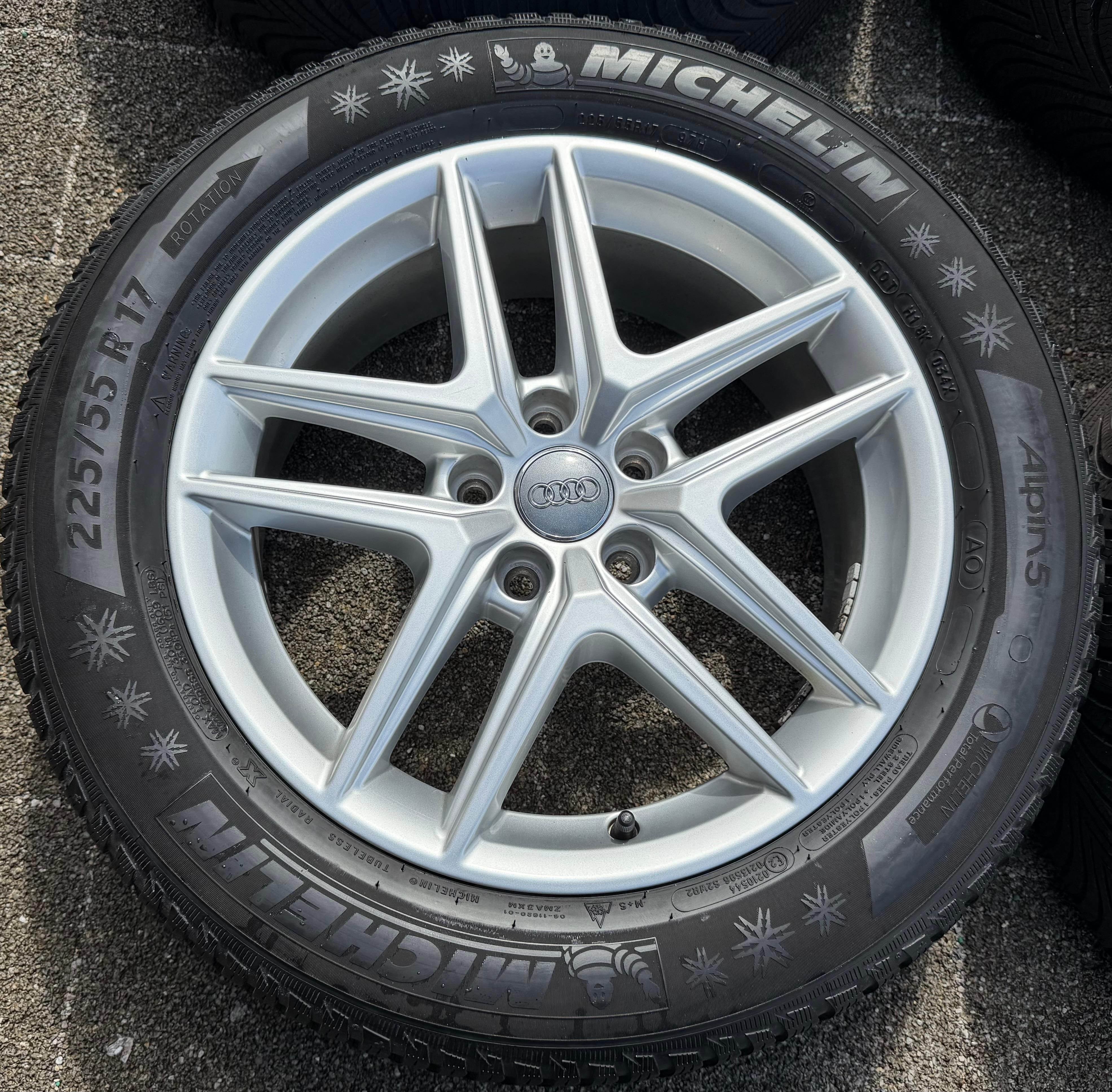 4 ORIGINAL 17" ALU WINTERRÄDER AUDI A4 ALLROAD 8W B9 225/55R17 97H 8W9601025D