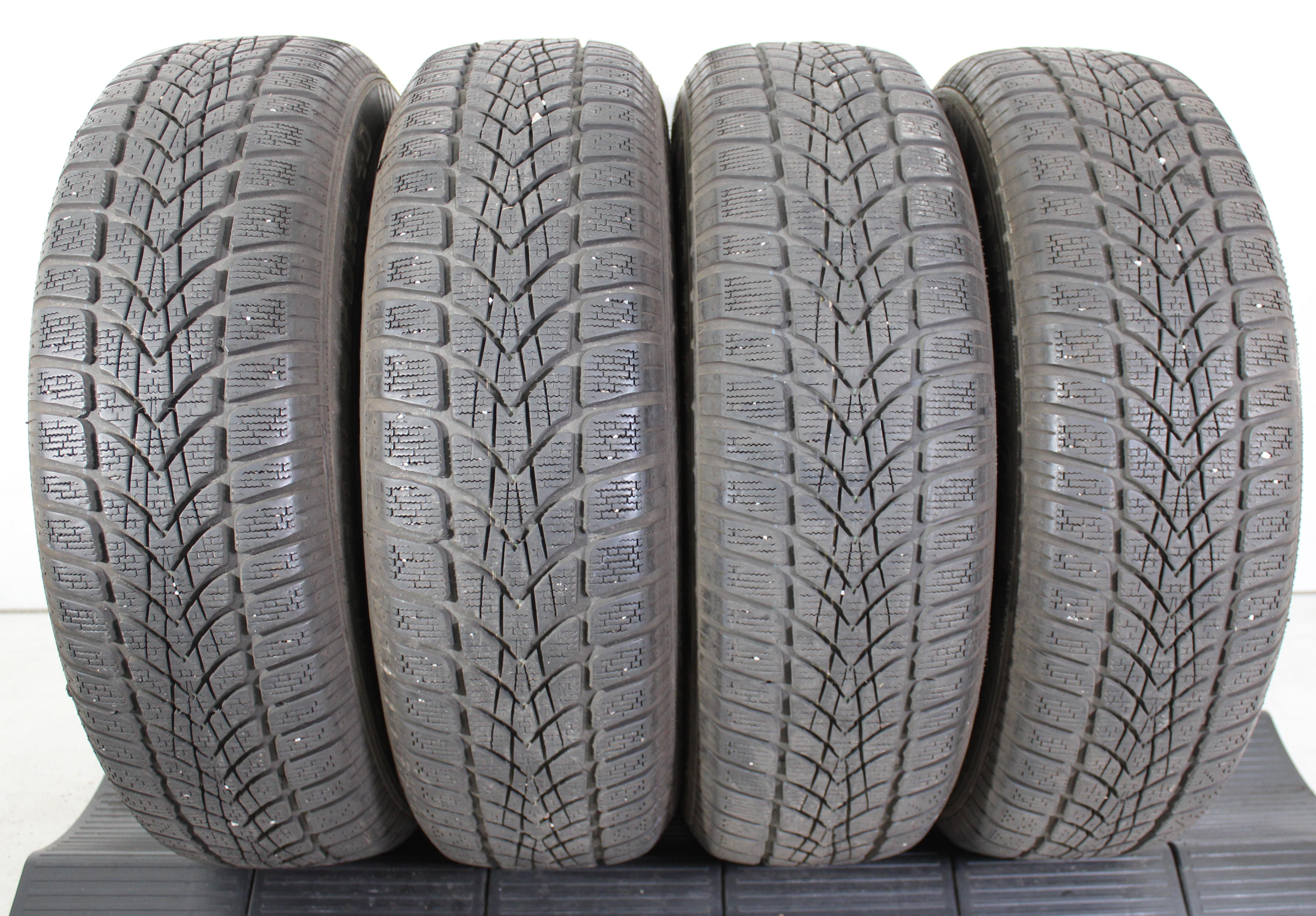 4 x 215/70R16 100T Winterreifen Dunlop SP Winter Sport 4D 2x5,5-6mm/2x6,5-7mm 2015