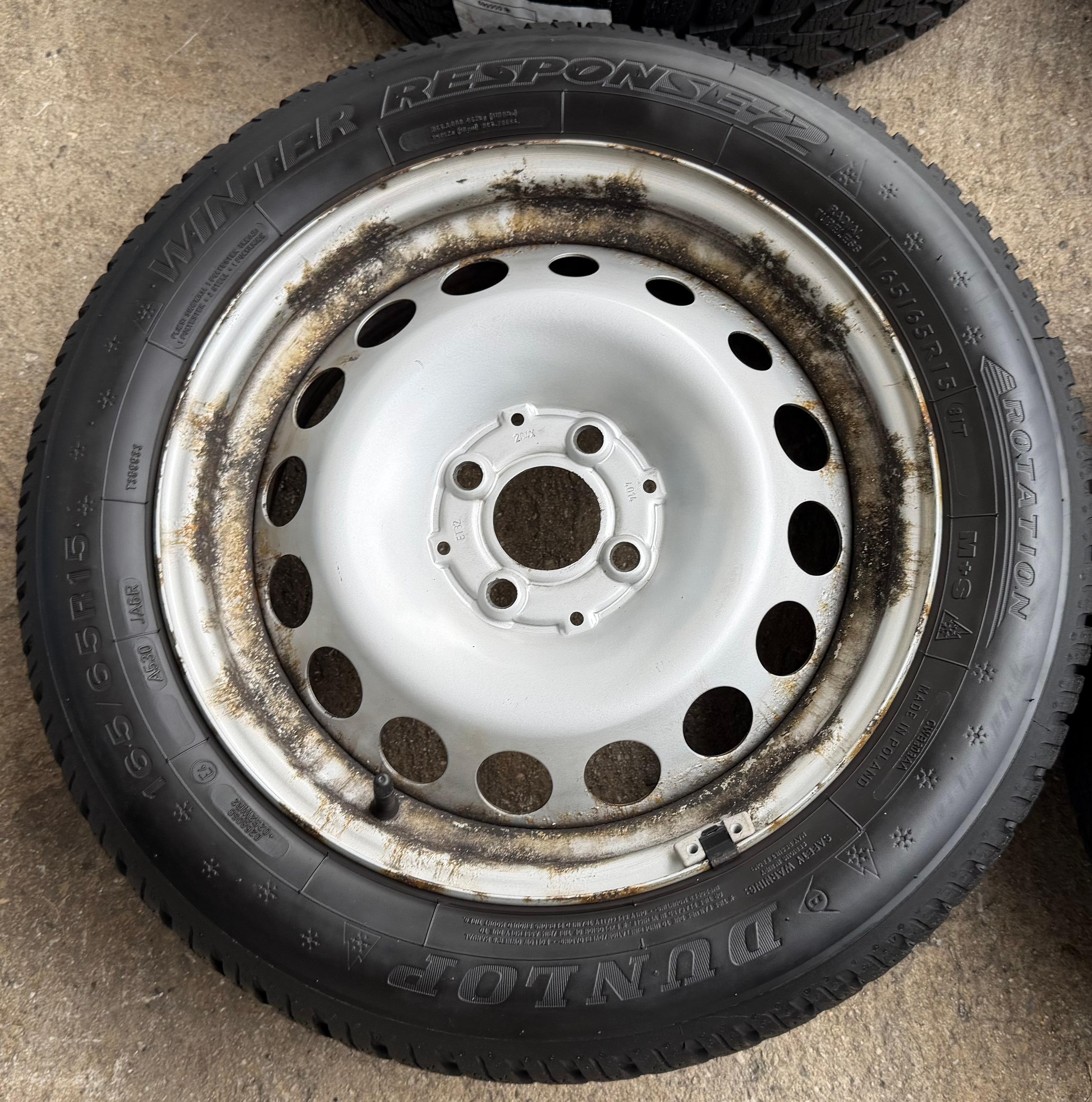 4 Original Winterräder Smart 453 165/65R15 81T 185/60R15 84T Dunlop RDKS