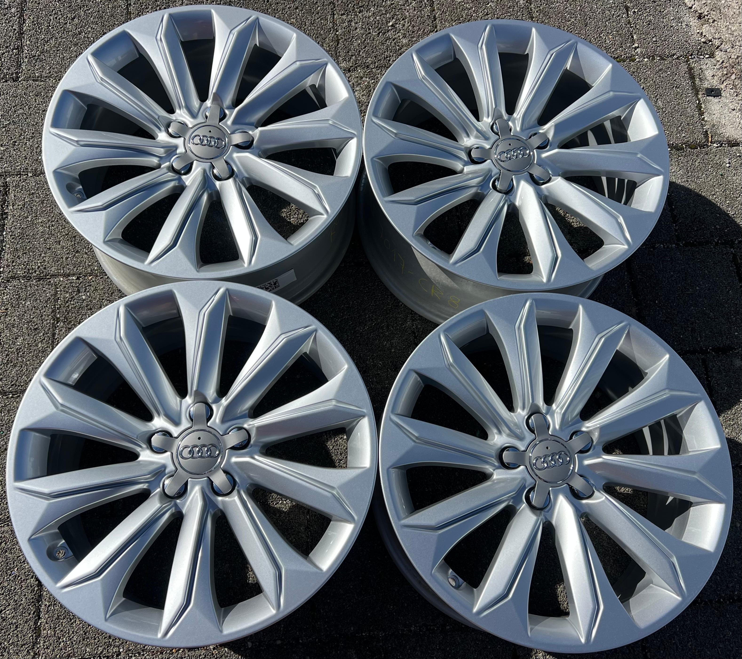 4 ORIGINAL 18" ALUFELGEN AUDI A4 ALLROAD 8K 8K9601025A 8x18 ET26 NEU FREIHAUS