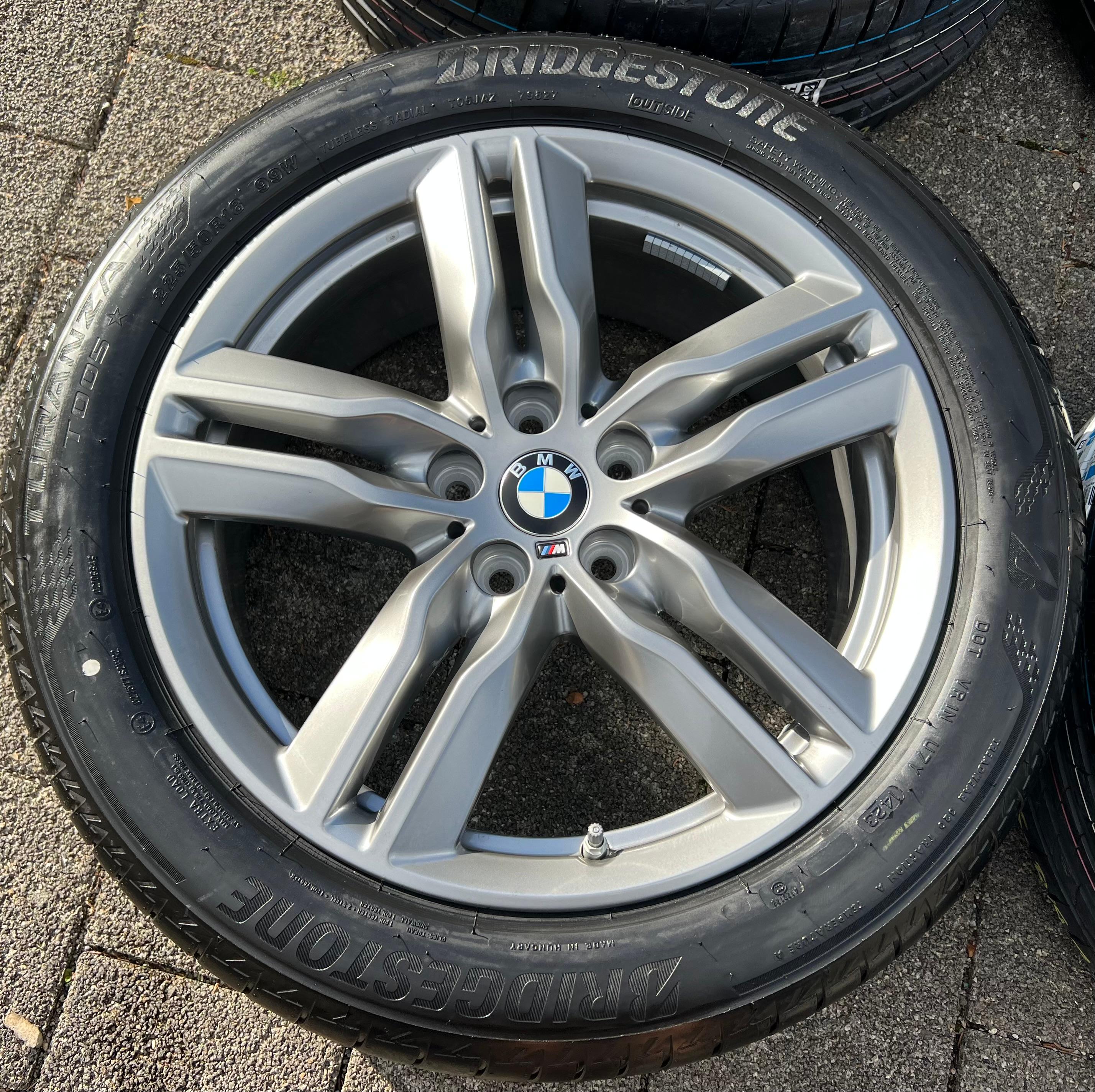 4 ORIGINELE 18" ALUMINIUM ZOMERWIELEN BMW X1 F48 X2 F39 STYLING M570 RDKS 2023 GRATIS VERZENDING