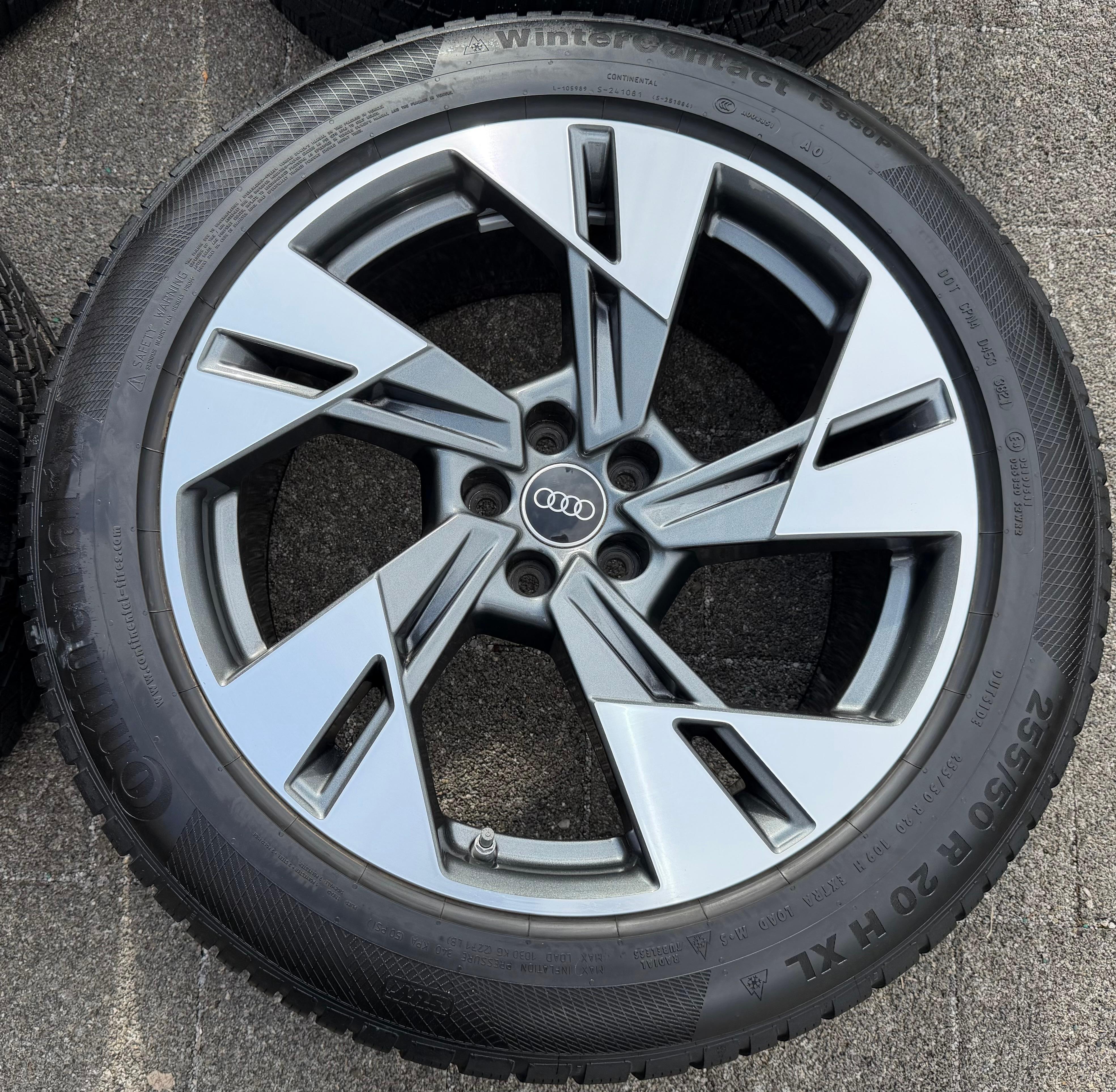 4 ORIGINAL 20" ALU WINTERRÄDER AUDI E-TRON Q8 ETRON 4KE601025T 255/50R20 109H