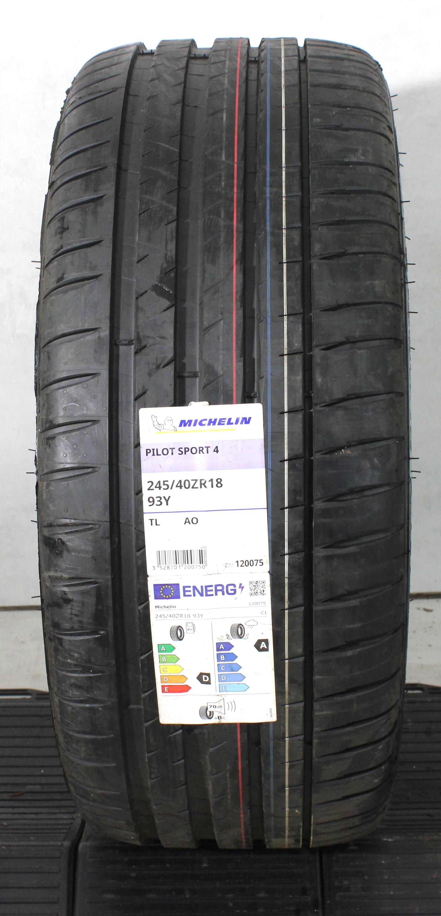 1 x 245/40R18 93Y Sommerreifen Michelin Pilot Sport 4 AO 2021
