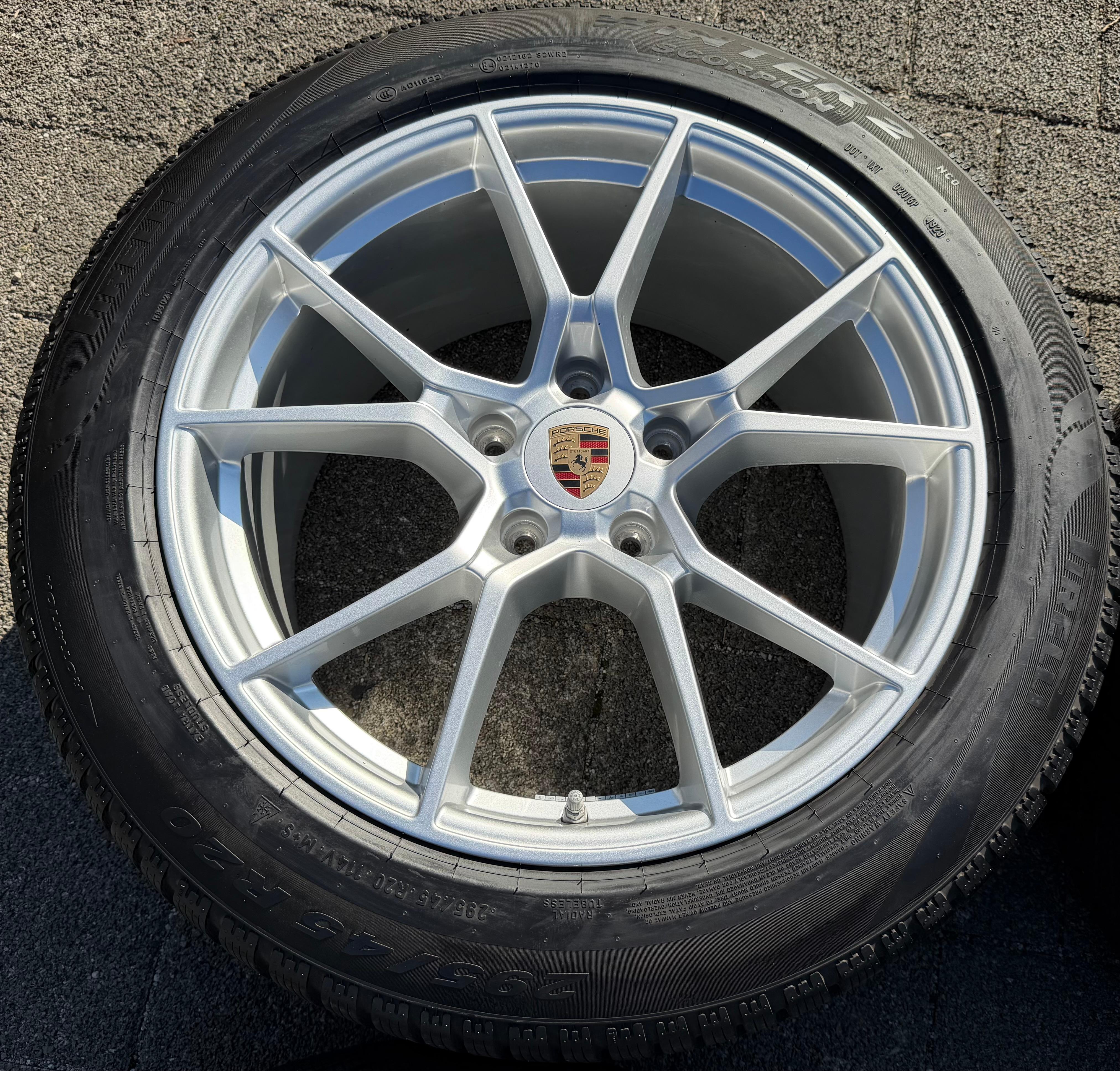 4 Original 20" Alu Winterräder Porsche Cayenne II E3 9YA 9Y0601025CB 9Y0601025CC