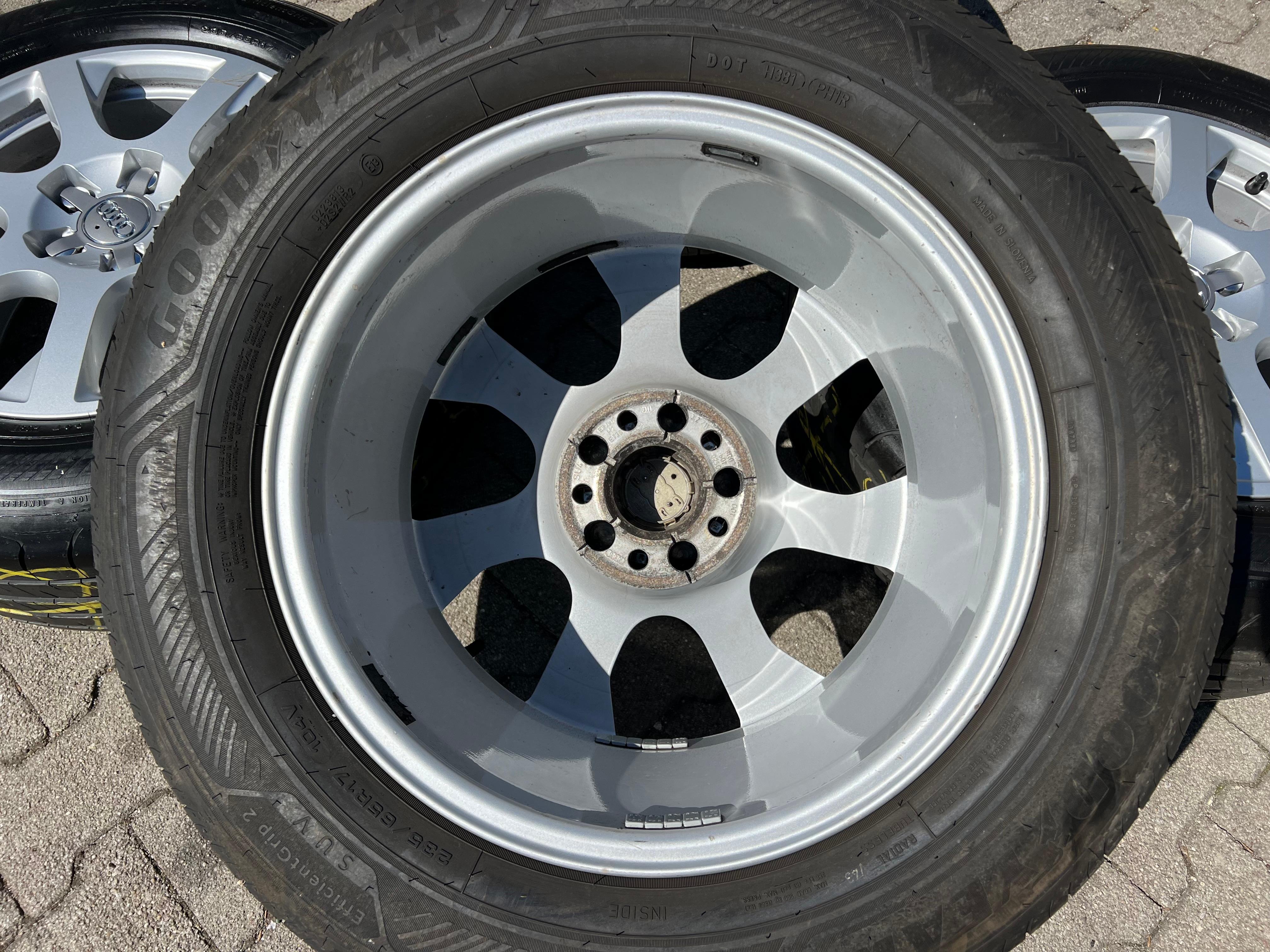 4 ROUES D'ÉTÉ ORIGINALES 17" ALU AUDI Q5 8R 235/65R17 104V GOODYEAR 2022 FRANCO DOMICILE