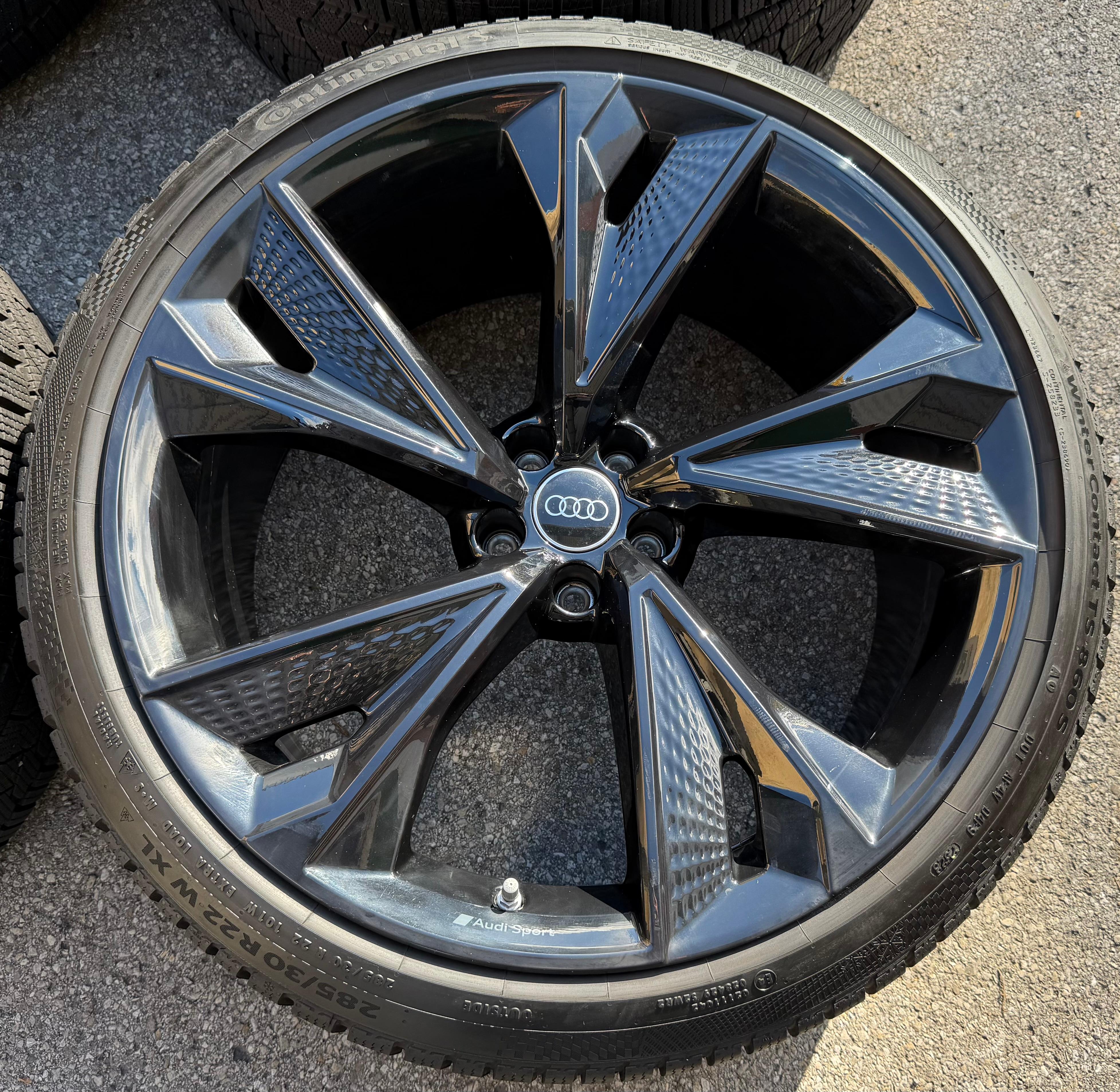 4 ruedas de invierno de aleación originales de 22" para Audi RS6 4K RS7 4K0601025BC 285/30R22 101W Continental