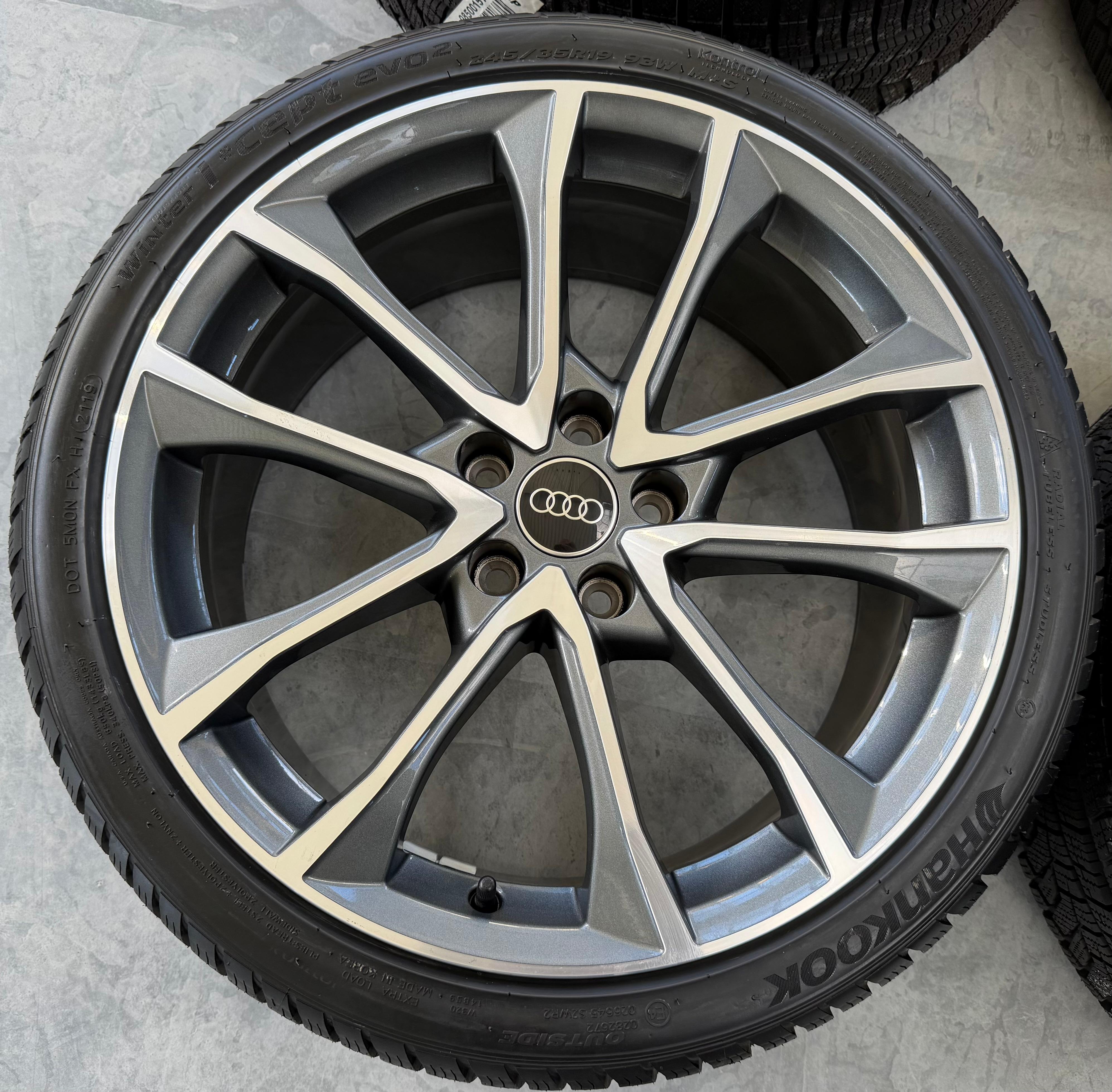 4 Original 19" Alu Winterräder Audi A4 S4 8W B9 8W0601025BF 245/35R19 93W Hankook