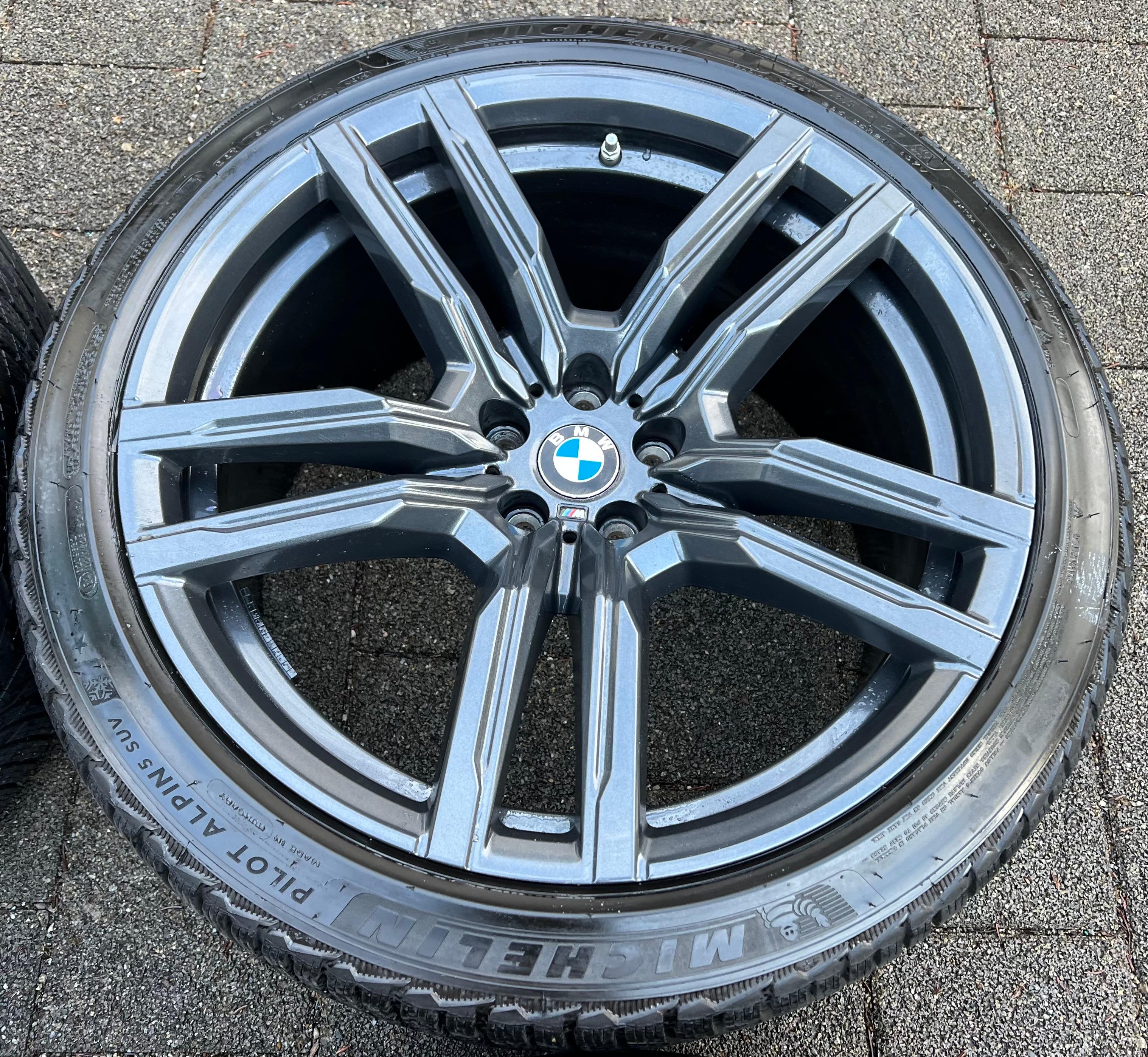 4 ORIGINELE 21" ALUMINIUM WINTERWIELEN BMW X5M F95 X6M F96 STYLING M808 295/35R21 107V GRATIS VERZENDING