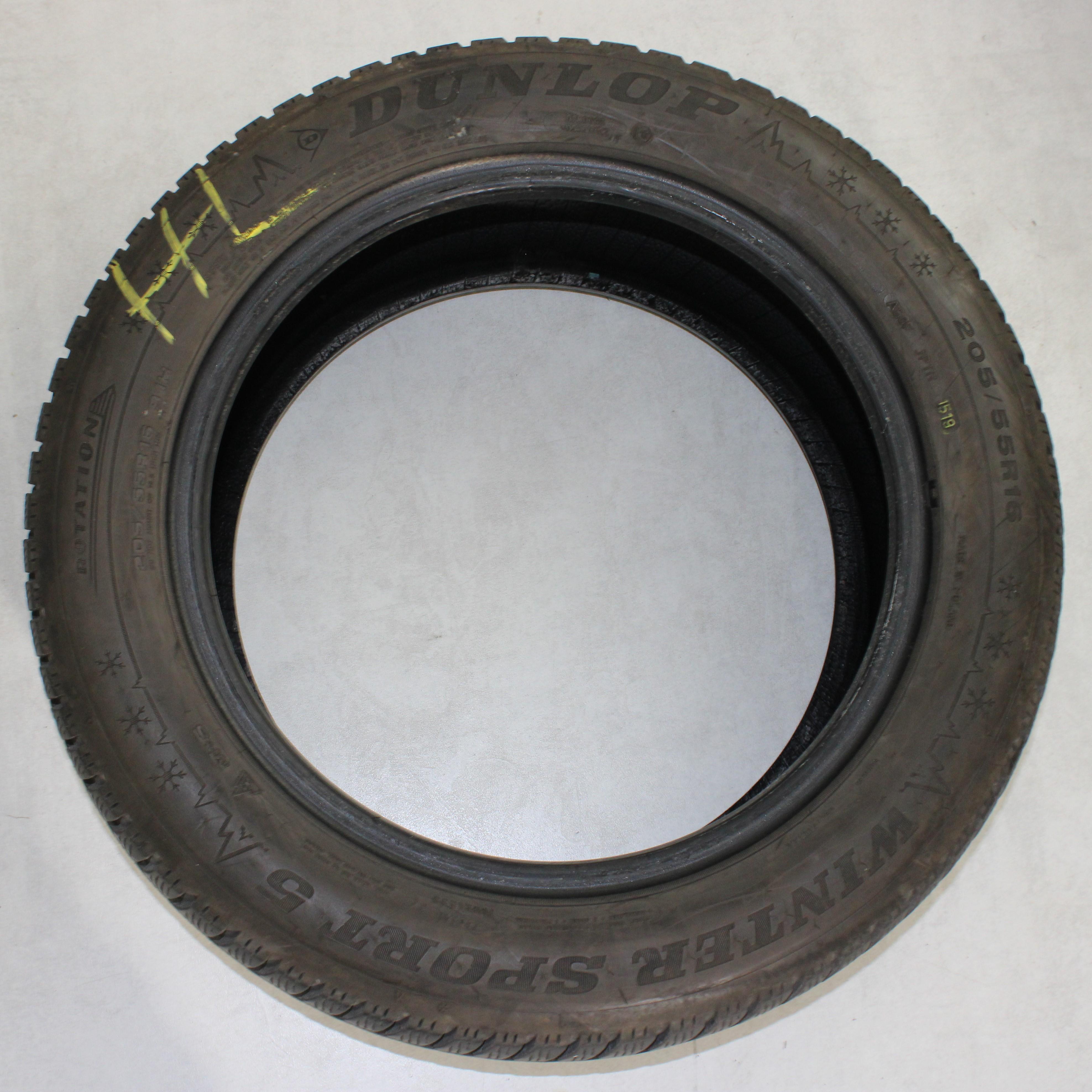1 x 205/55R16 91H Winterreifen Dunlop  Winter Sport 5 6mm 2019