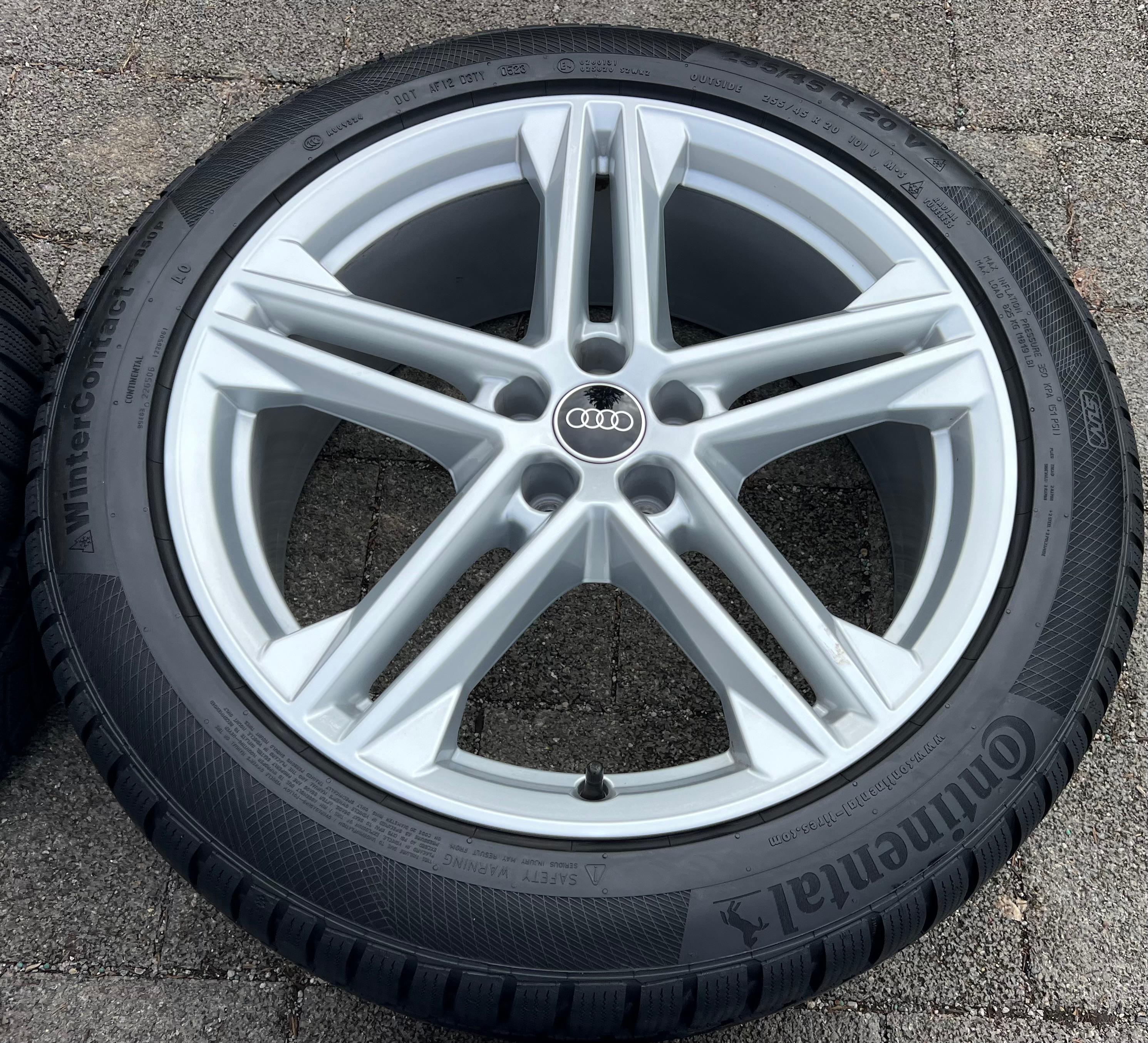 4 ORIGINAL 20" ALU WINTERRÄDER AUDI Q5 SQ5 FY 80A601025N 255/45R20 101V DOT 2023