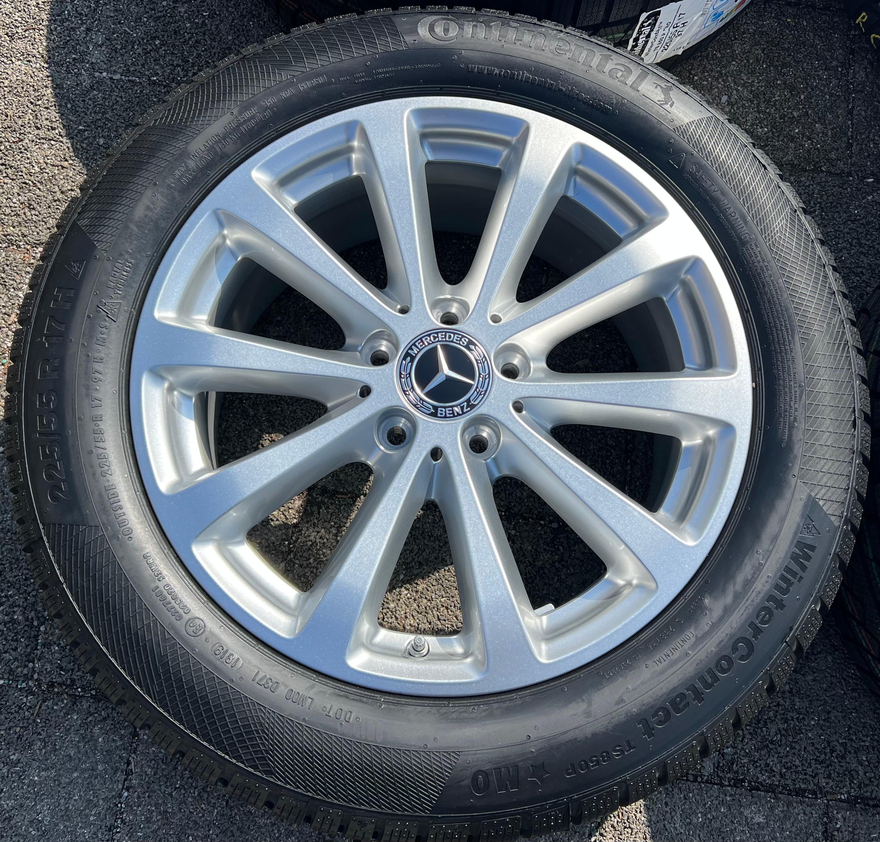 4 ORIGINAL 17" ALU WINTERRÄDER MERCEDES E-KLASSE W213 A2134011300 225/55R17 97H