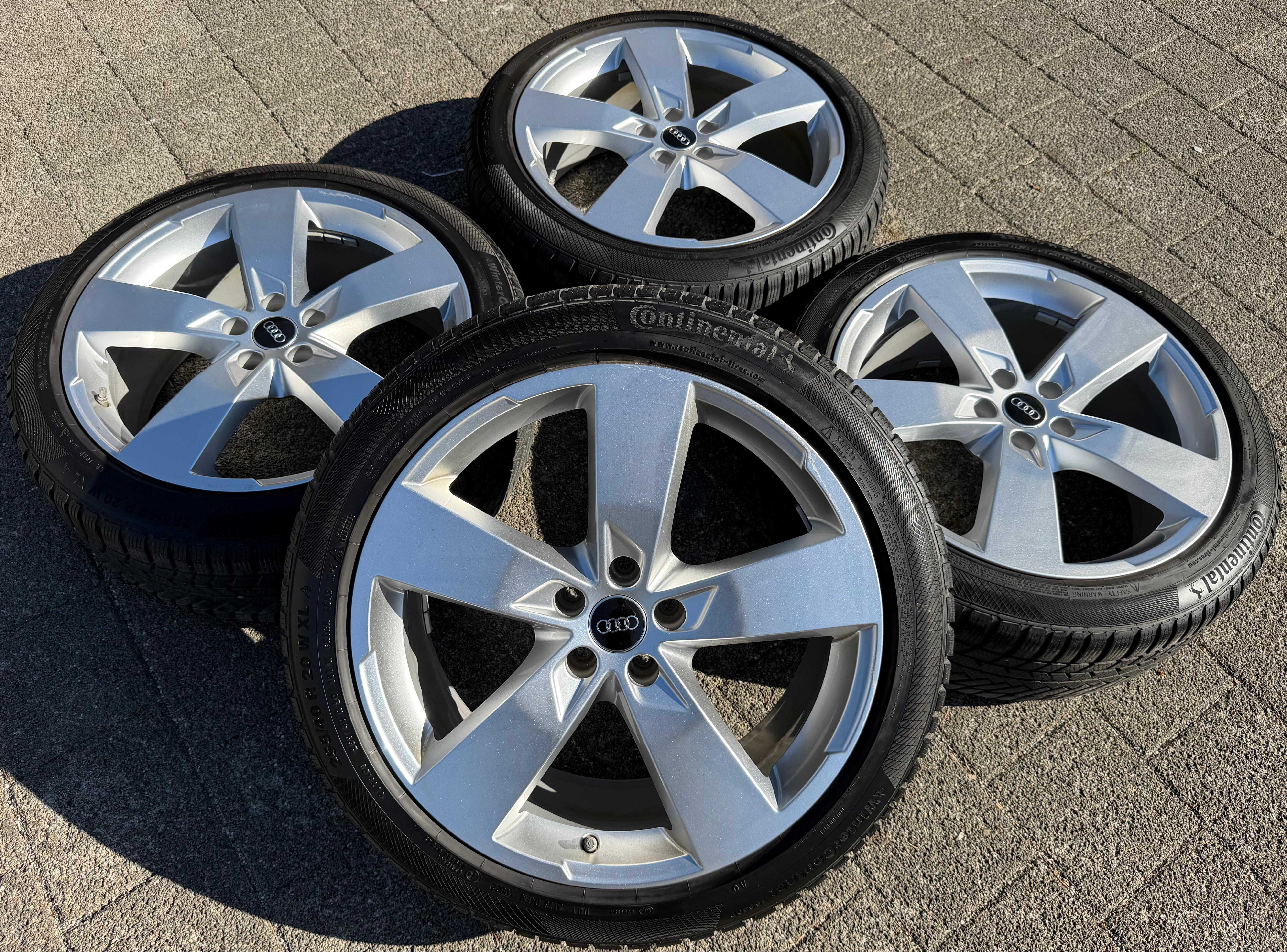 4 Original 20" Alu Winterräder Audi A6 S6 C8 4K0601025K 255/40R20 101W Continental RDKS