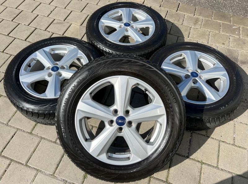 4 ORIGINELE 18" ALUMINIUM WINTERWIELEN FORD EDGE SBF 235/60R18 107V RDKS VRIJ HUIS