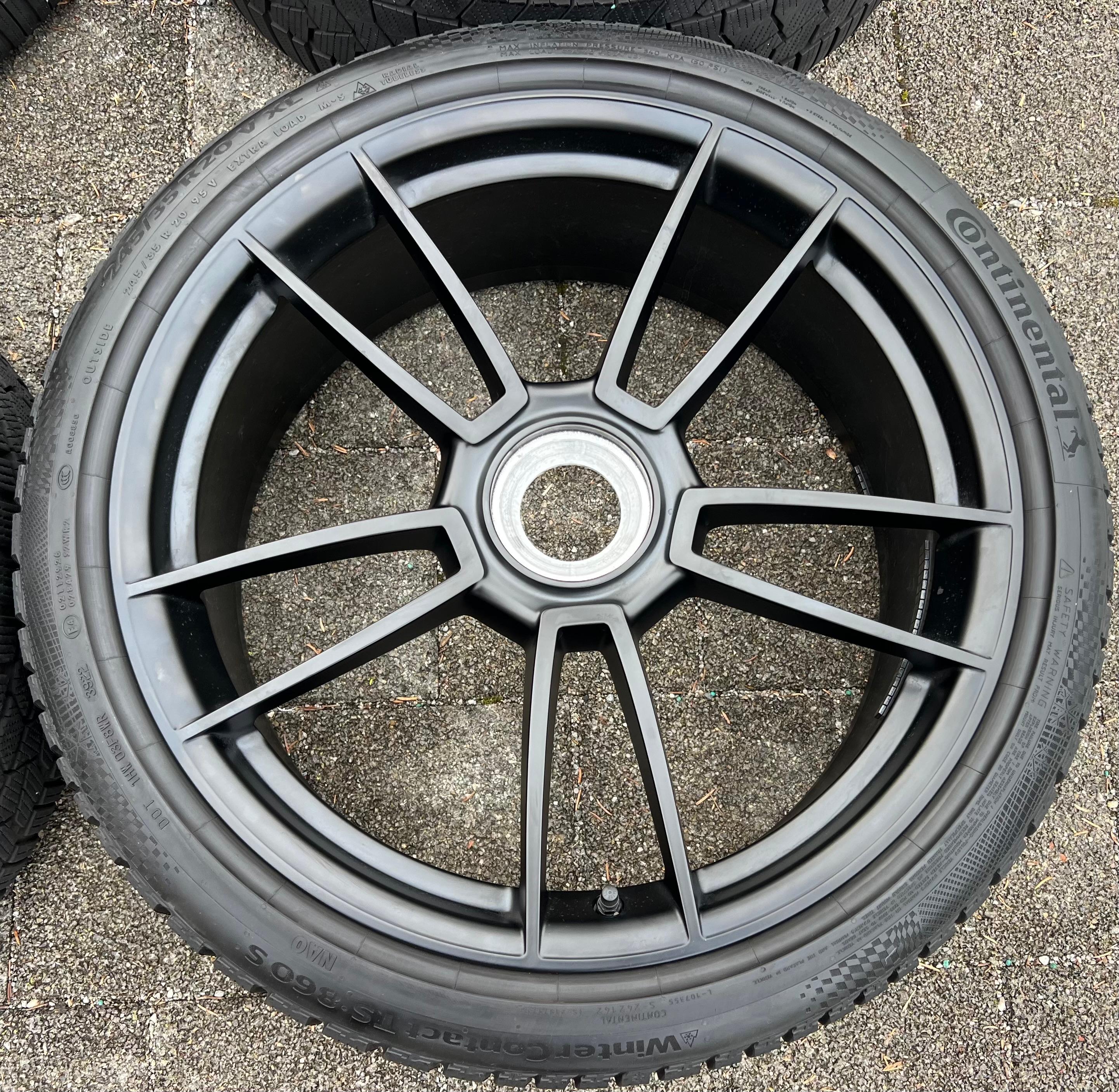 4 ORIGINAL 20" 21" ALU WINTERRÄDER PORSCHE 911 992 GTS ZENTRALVERSCHLUSS CENTERLOCK