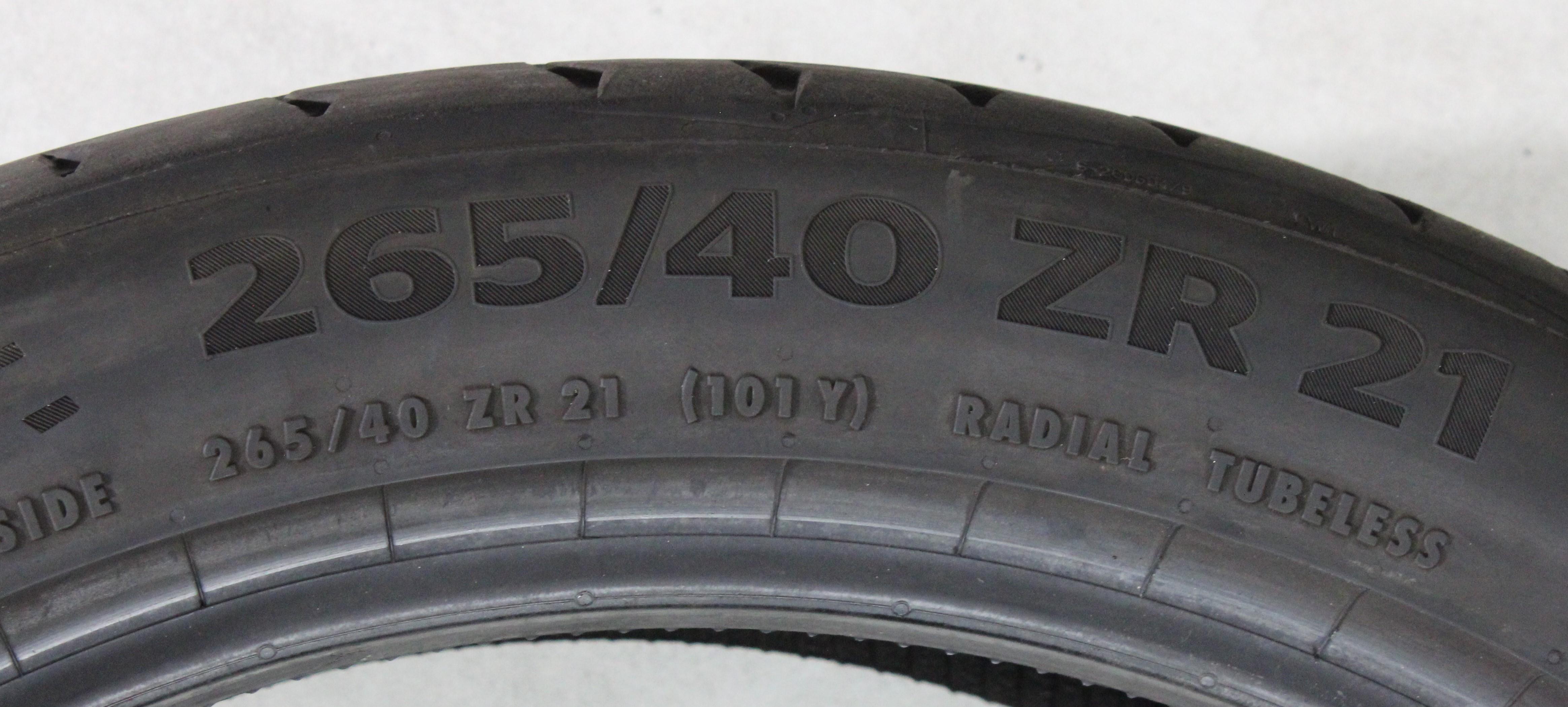 2 x 265/40R21 101Y Sommerreifen Continental Sport Contact 7 MGT 5,5-6mm 2023