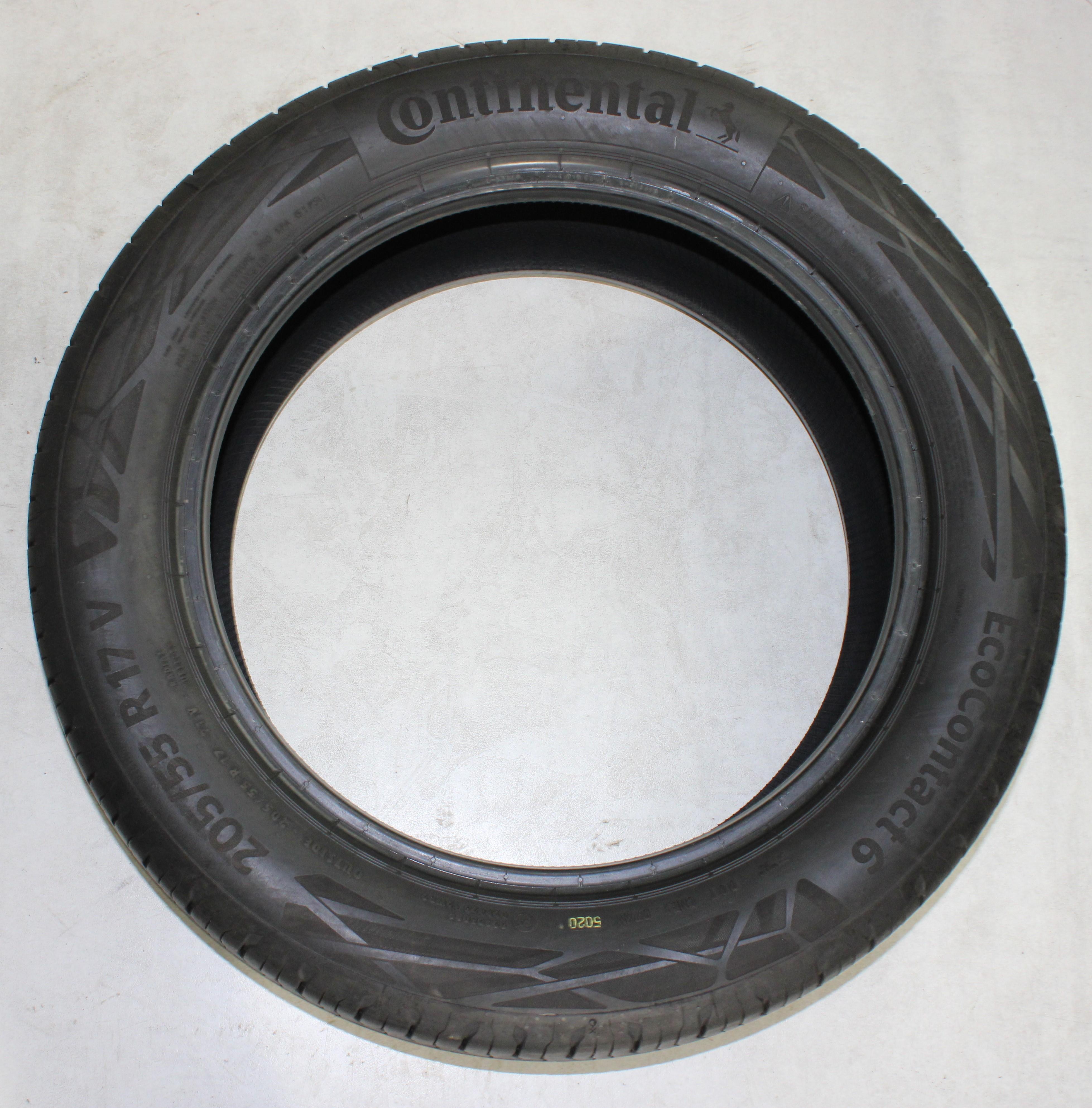 2 x 205/55R17 91V Sommerreifen Continental Eco Contact 6 5,5mm 2020