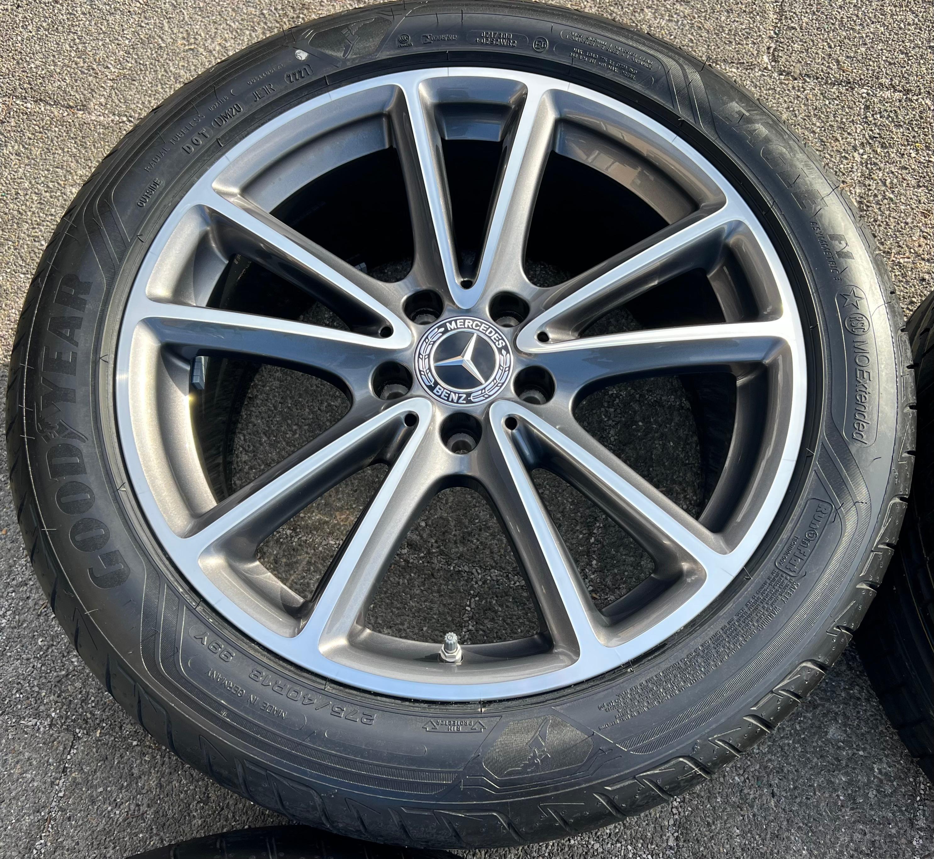 4 ORIGINAL 18" ALU SOMMERRÄDER MERCEDES CLS W257 C257 245/45R18 100V 275/40R18 99Y