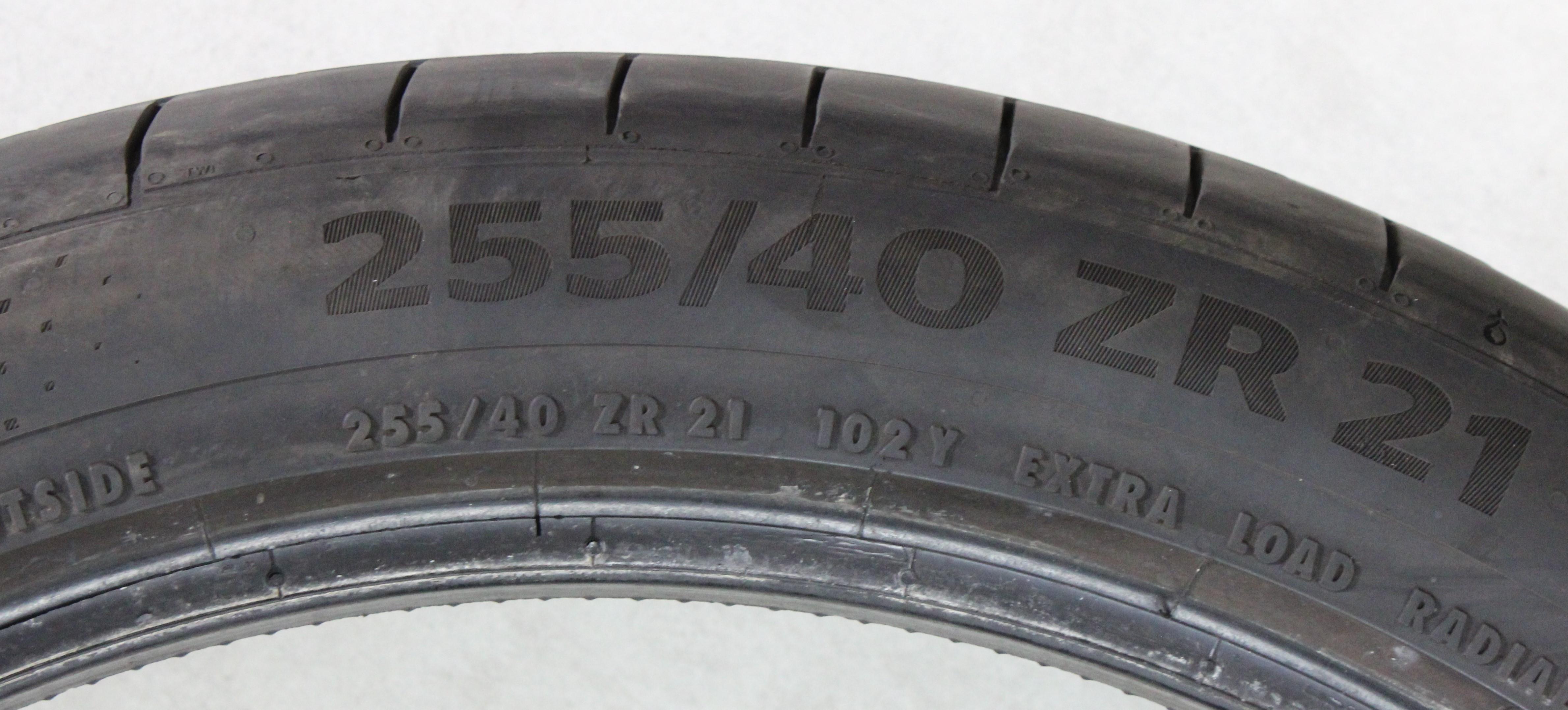 2 x 255/40R21 102Y neumáticos de verano Continental Sport Contact 6 R01 4,5-5 mm 2023 XL