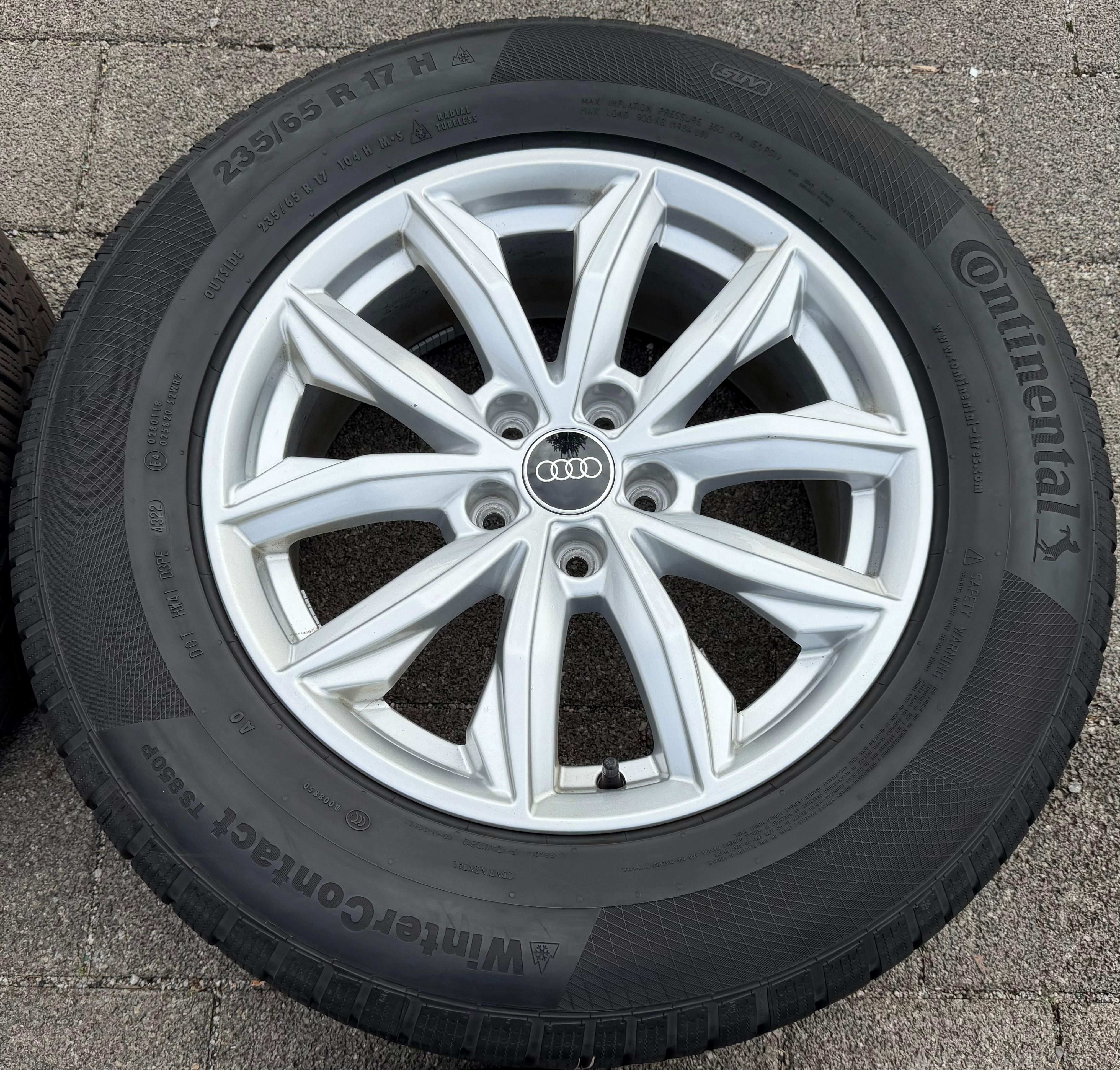 4 roues hiver en alliage d’origine 17" Audi Q5 FY 80A601025J 7x17 ET34 235/65R17 104H 2022