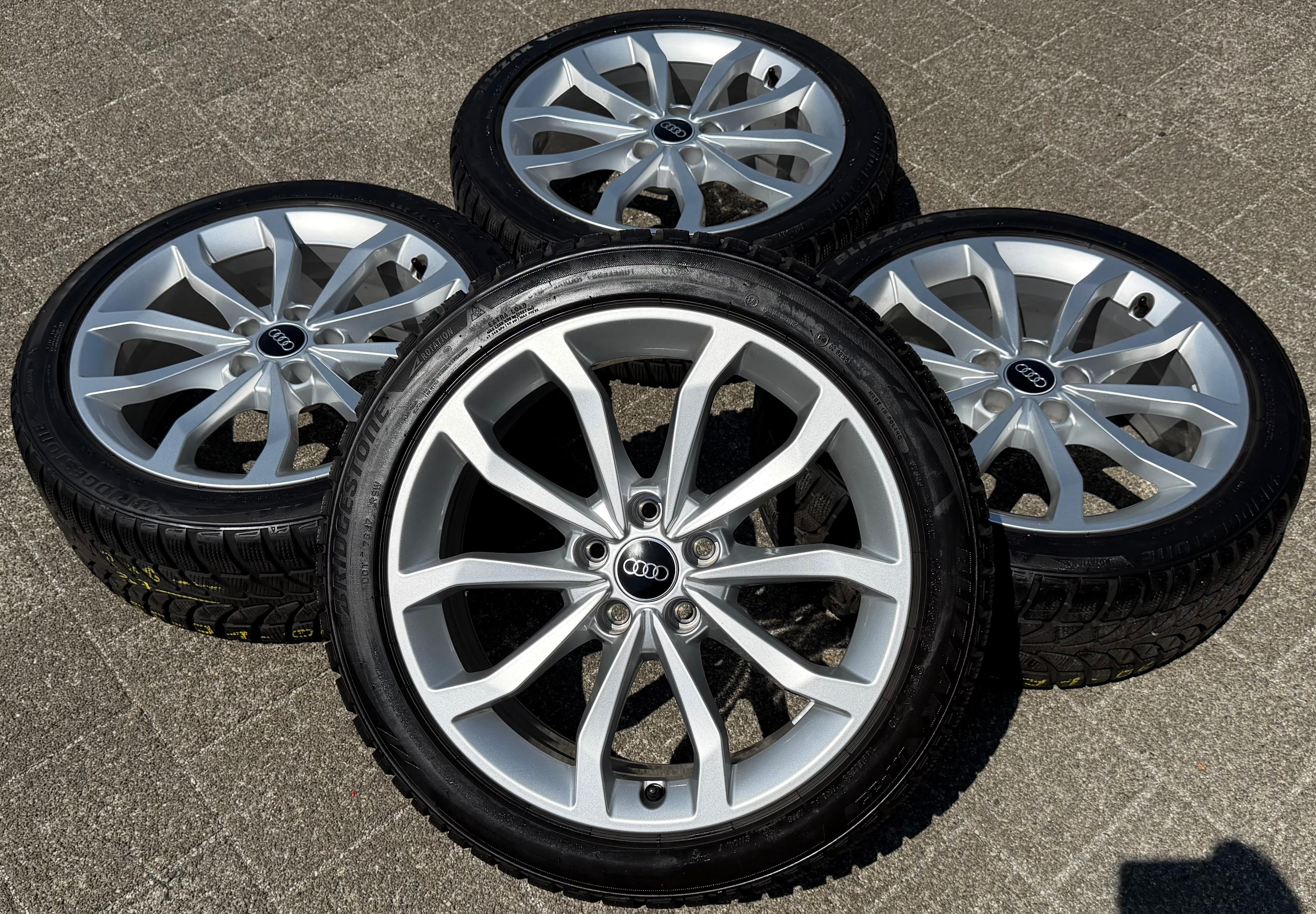 4 Original 18" Alu Winterräder Audi A4 S4 8W 8W0601025ED 225/45R18 95H Bridgestone