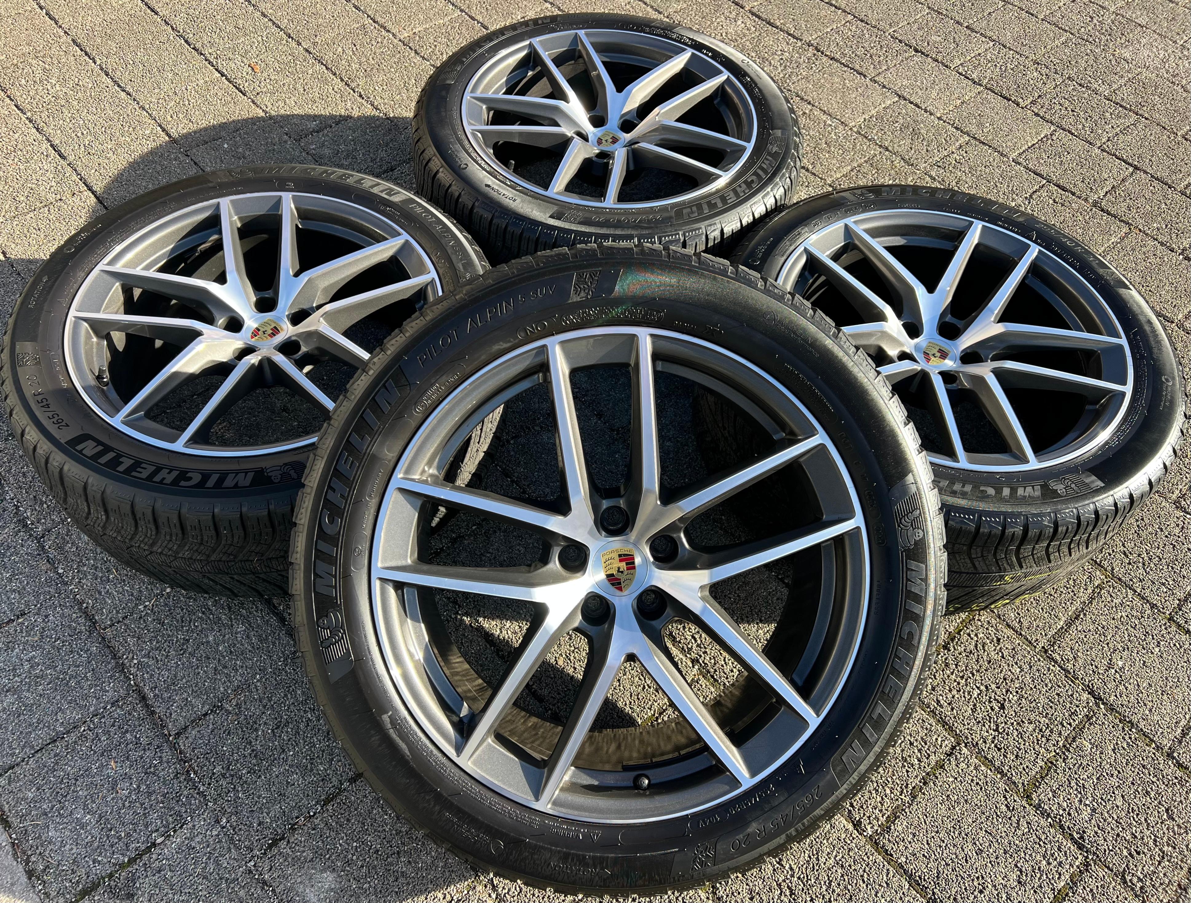 4 ORIGINAL 20" ALU WINTERRÄDER PORSCHE MACAN 265/45R20 104V 295/40R20 106V RDKS