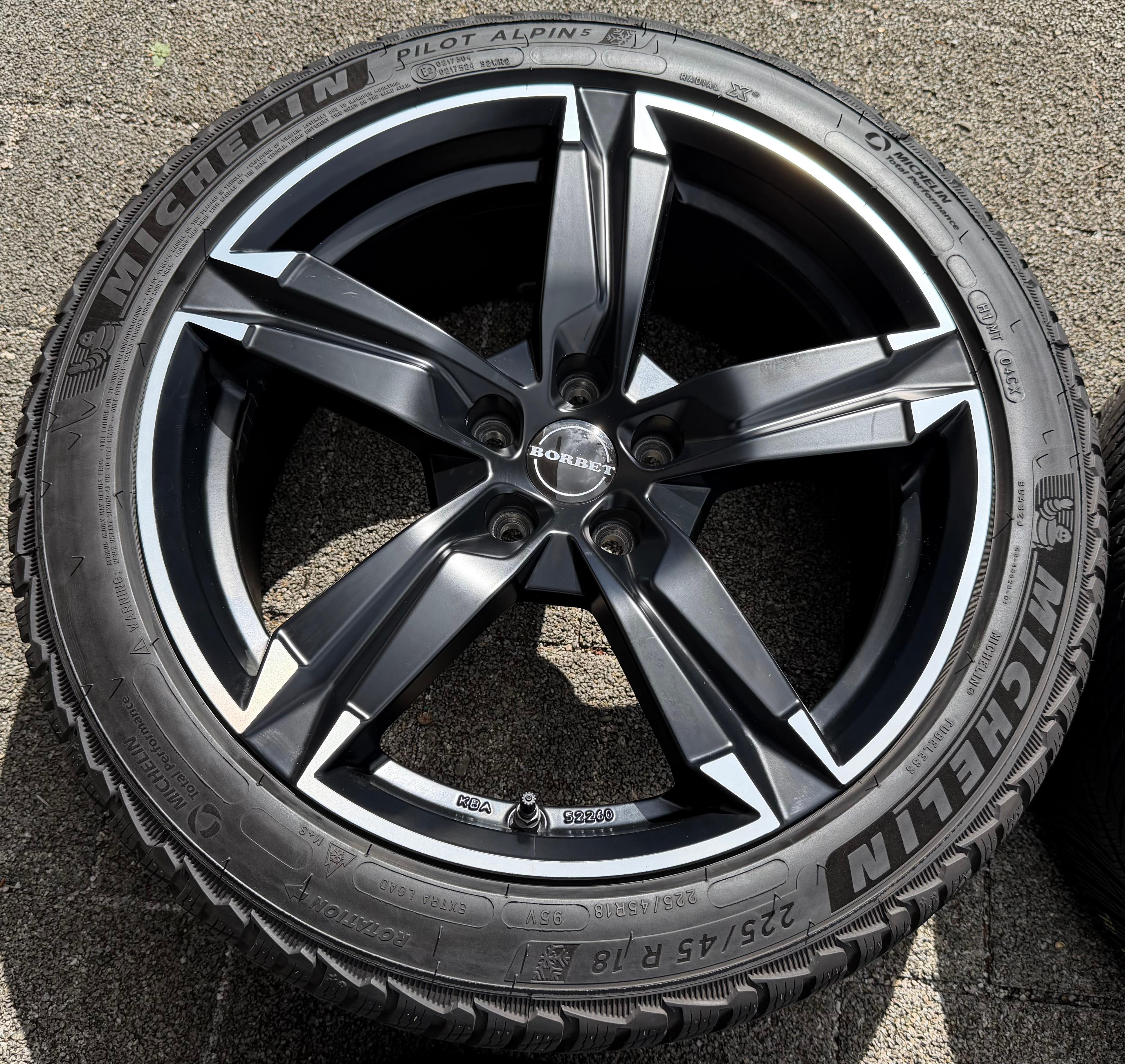 4 Alu 18" Winterräder Volvo V70 V40 CC S80 Jaguar XE Ford Puma Focus Mondeo RDKS