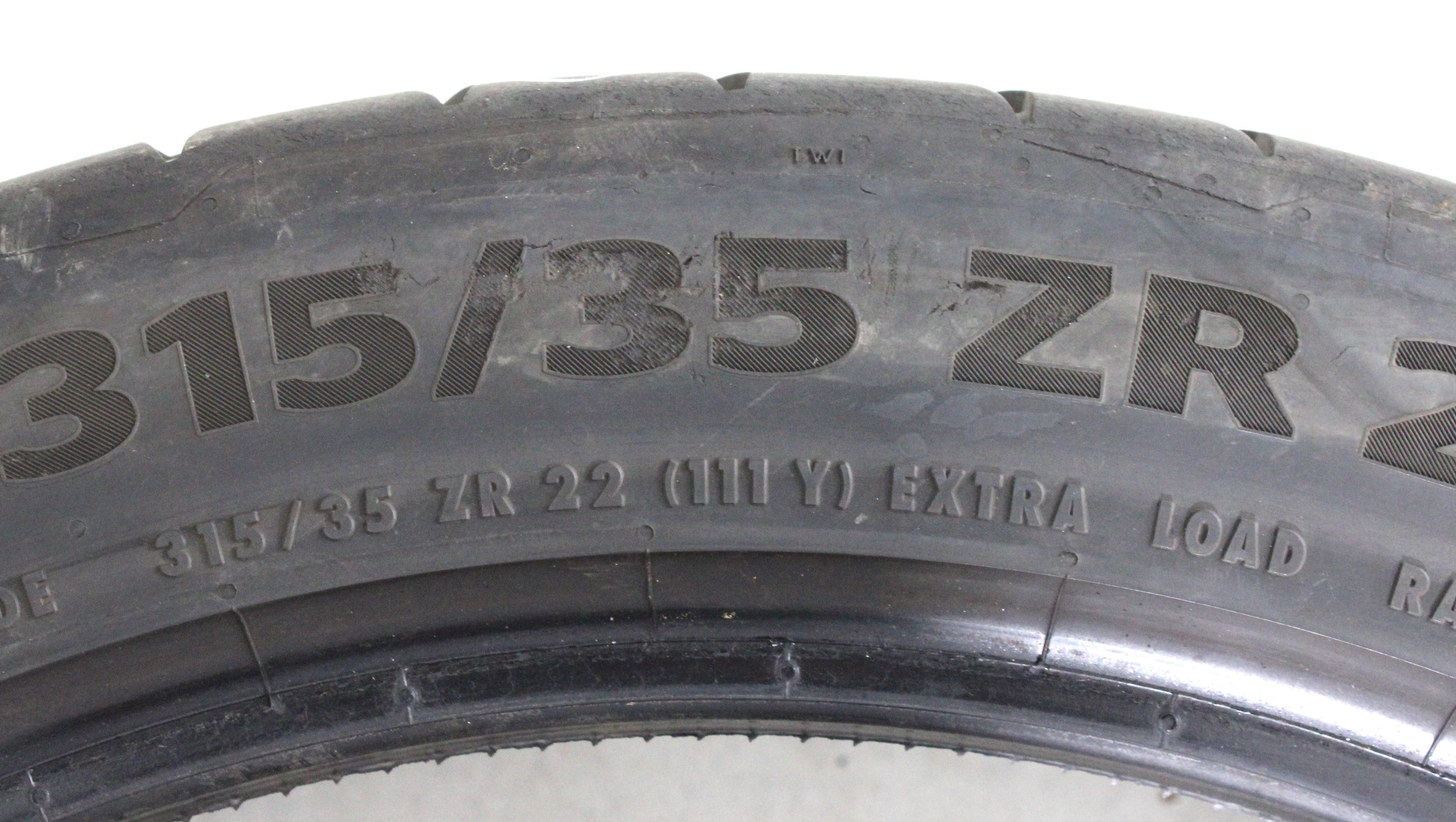 2 x 315/35R22 111Y Sommerreifen Continental Sport Contact 7 NCO 5-5,5mm 2024 XL