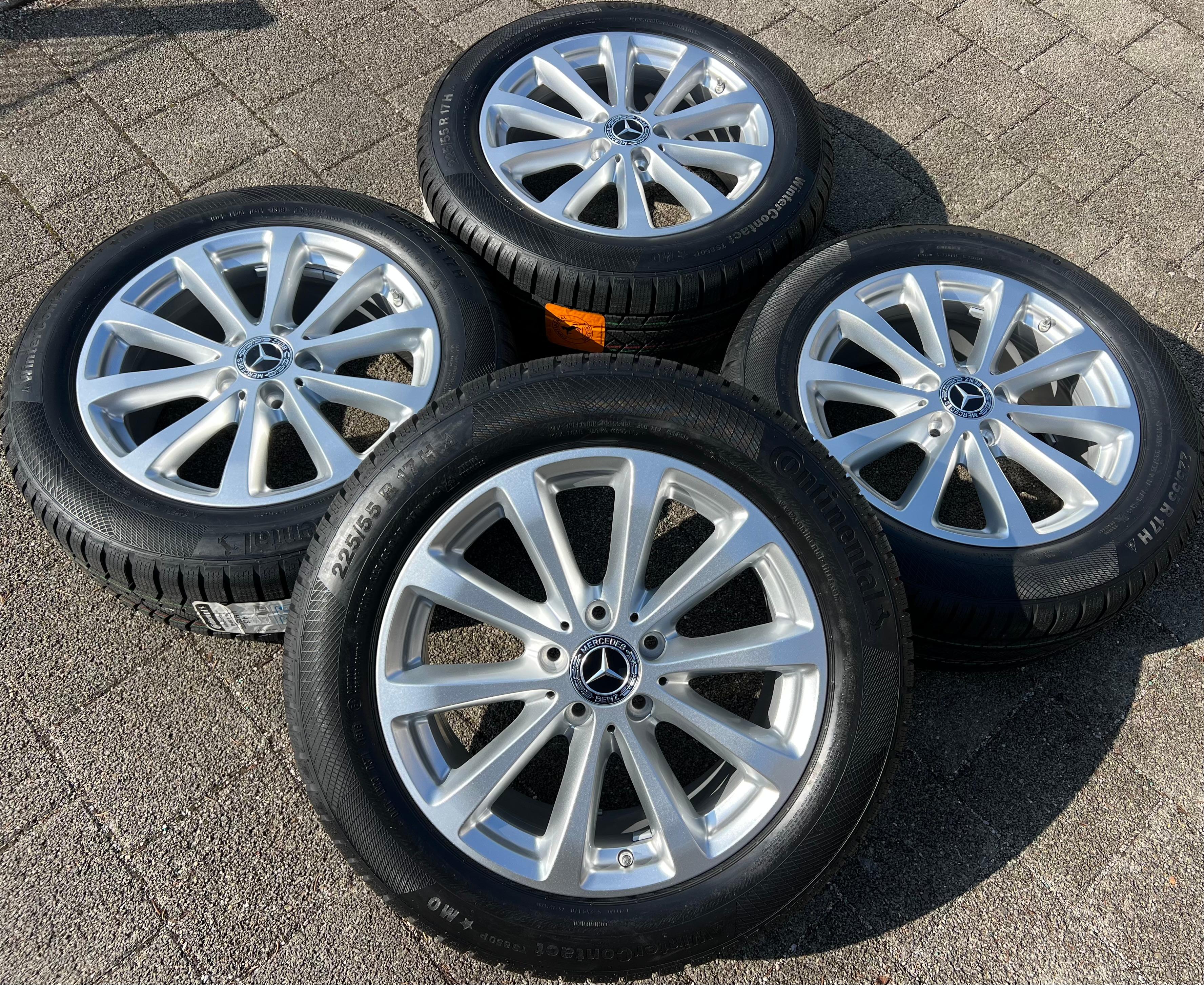 4 ORIGINAL 17" ALU WINTERRÄDER MERCEDES E-KLASSE W213 A2134011300 225/55R17 97H