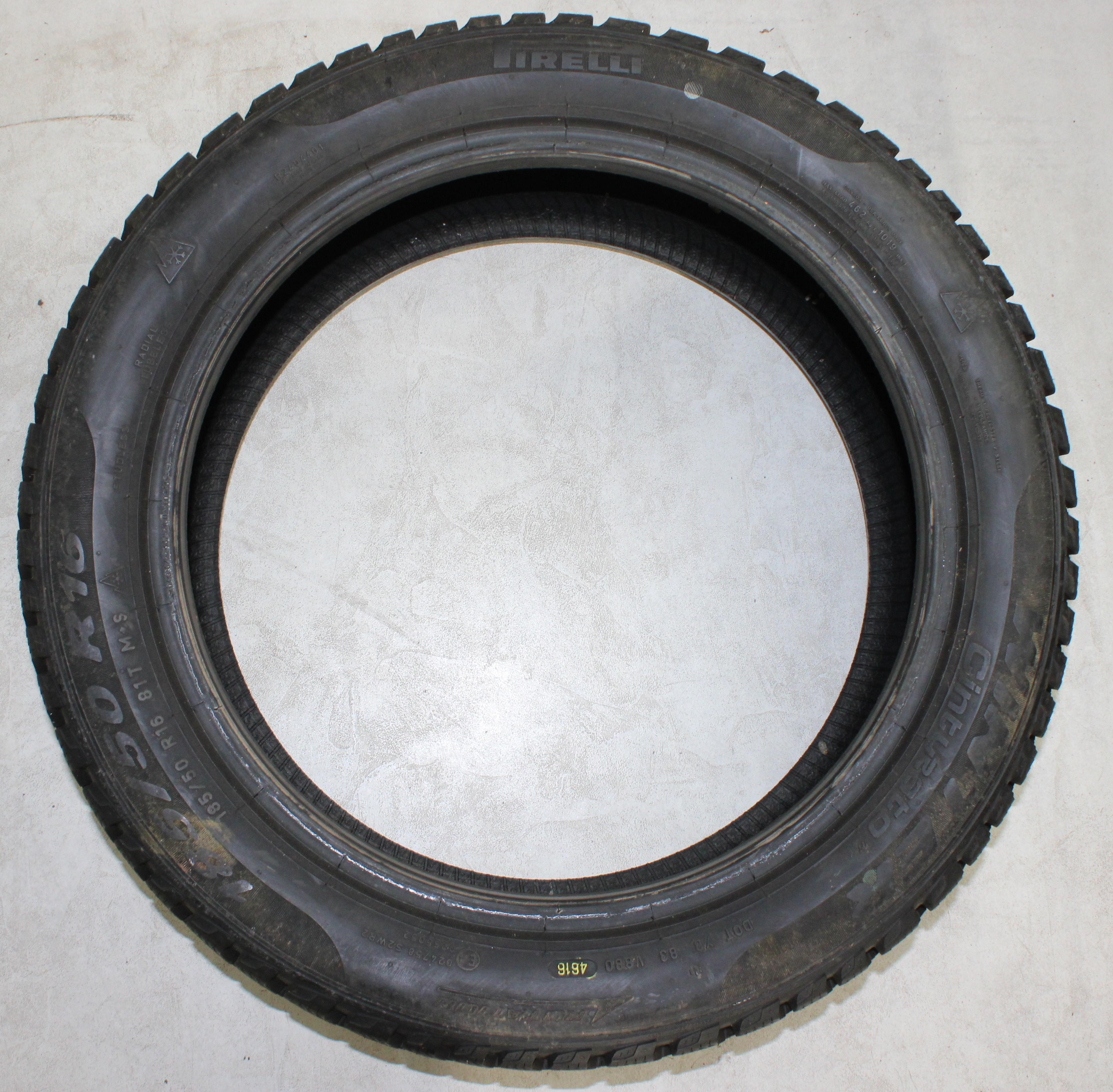 4 x 185/50R16 81T Winterreifen Pirelli Winter Cinturato 7,5-8mm 2016