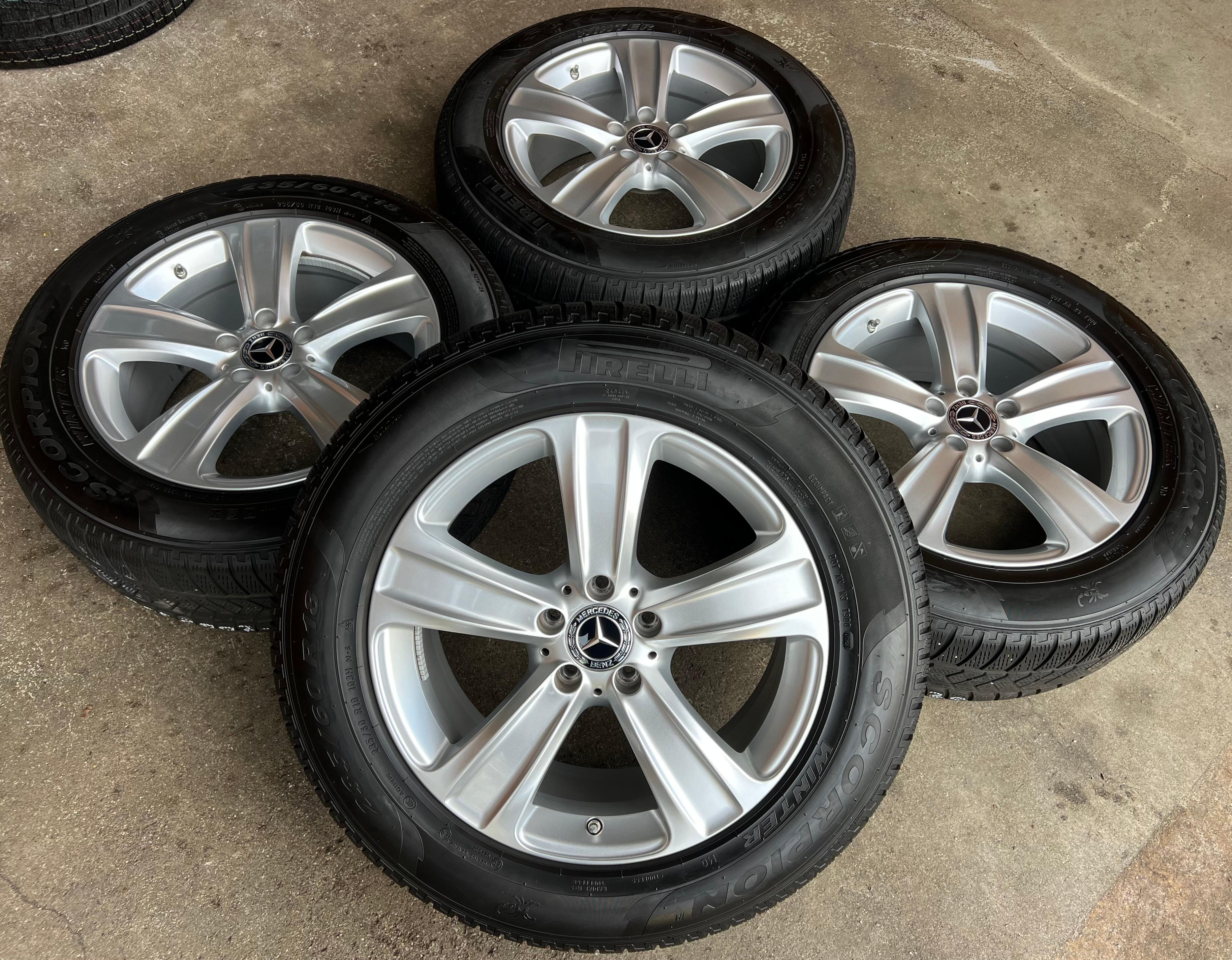 4 ORIGINAL ALU 18" WINTERRÄDER MERCEDES GLC X253 C253 235/60R18 103H RDKS