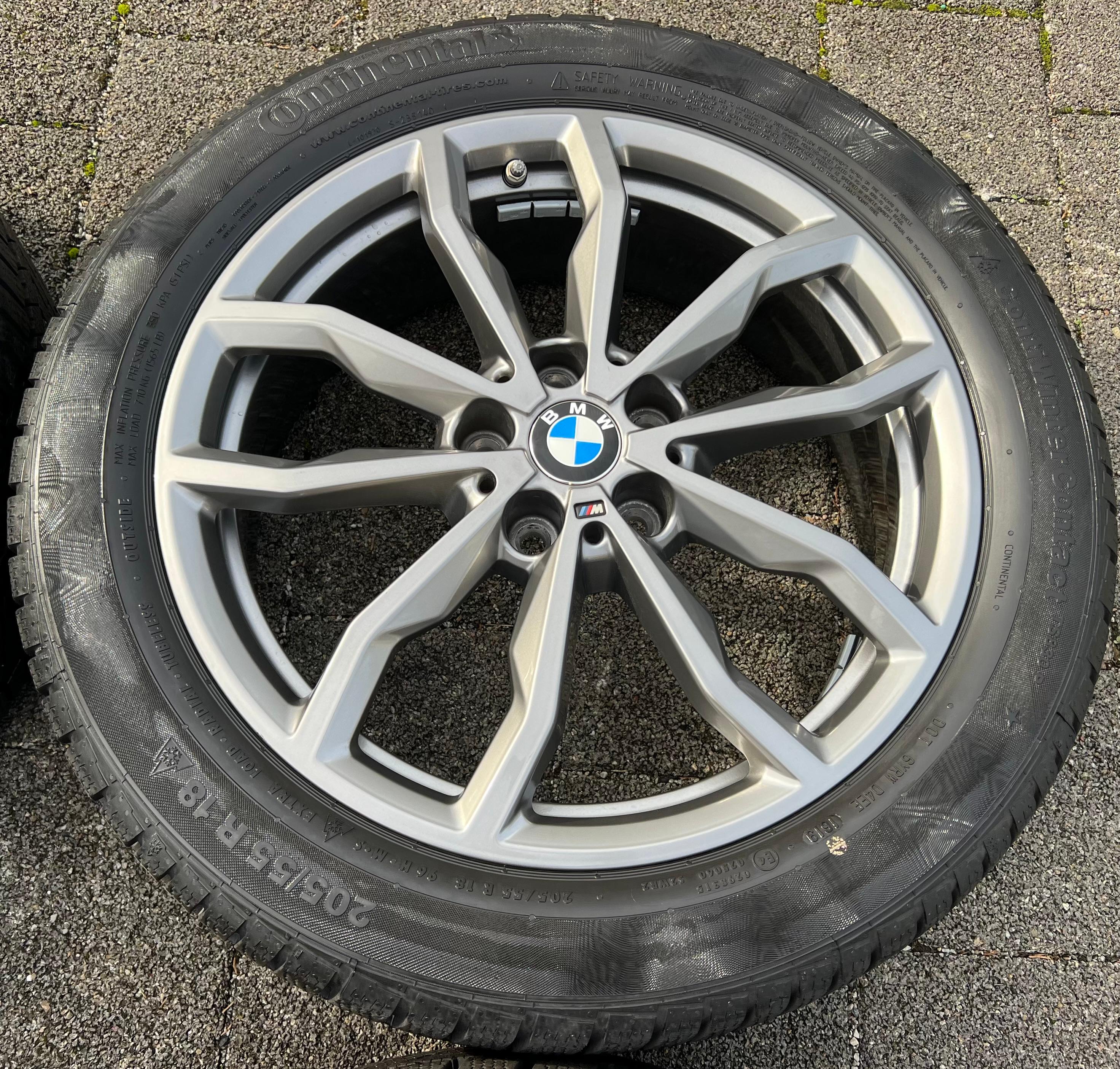 4 ORIGINAL 18" ALU WINTERRÄDER BMW X1 F48 X2 F39 STYLING M711 205/55R18 96H RDKS
