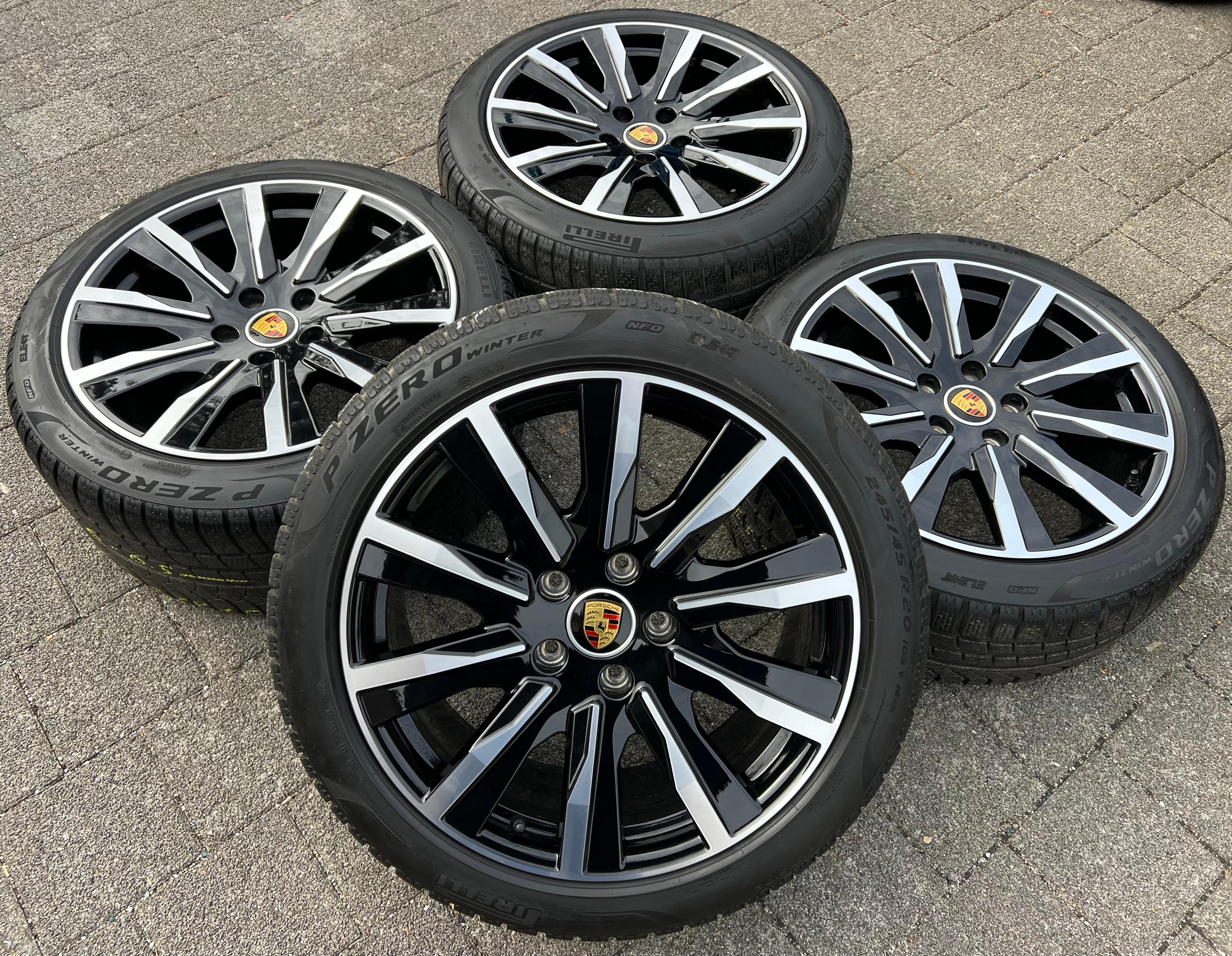 4 ORIGINAL 20" ALU WINTERRÄDER PORSCHE TAYCAN TEQUIPMENT RDKS FREIHAUS