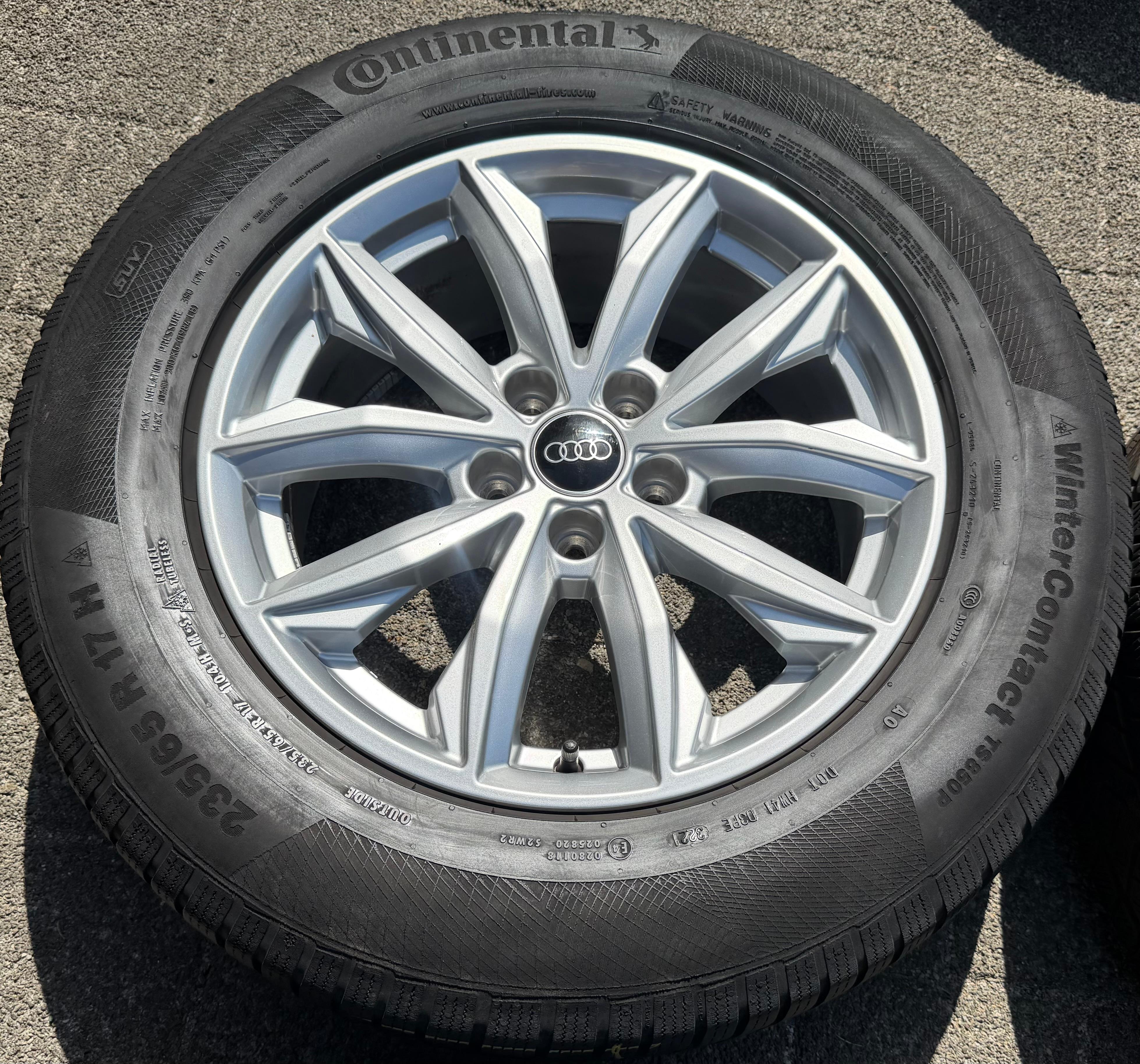 4 Original 17" Alufelgen Audi Q5 FY 80A601025J 7x17 ET34 Felge