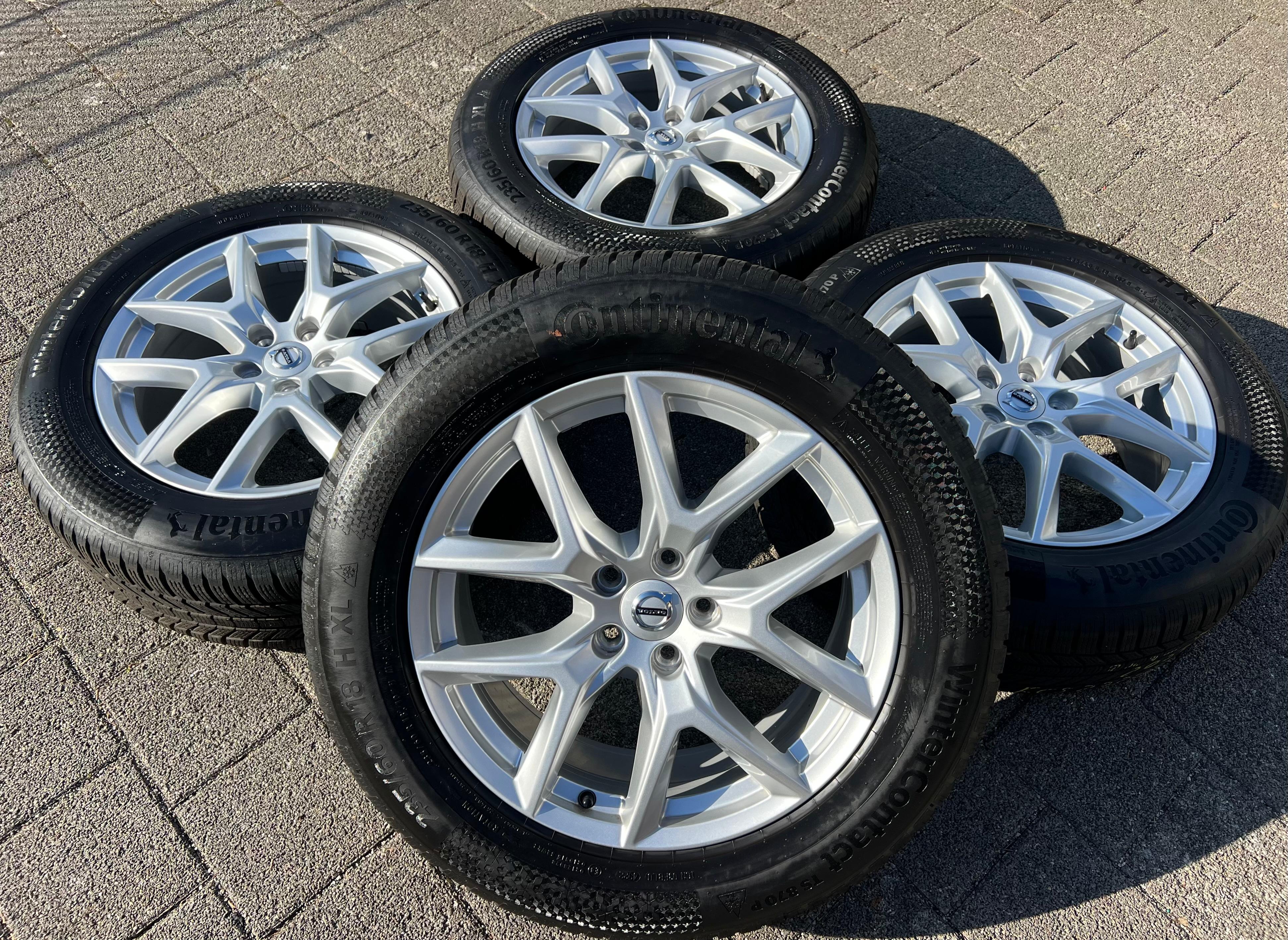 4 ORIGINAL 18" ALU WINTERRÄDER VOLVO XC60 II 31423851 235/60R18 107H CONTINENTAL