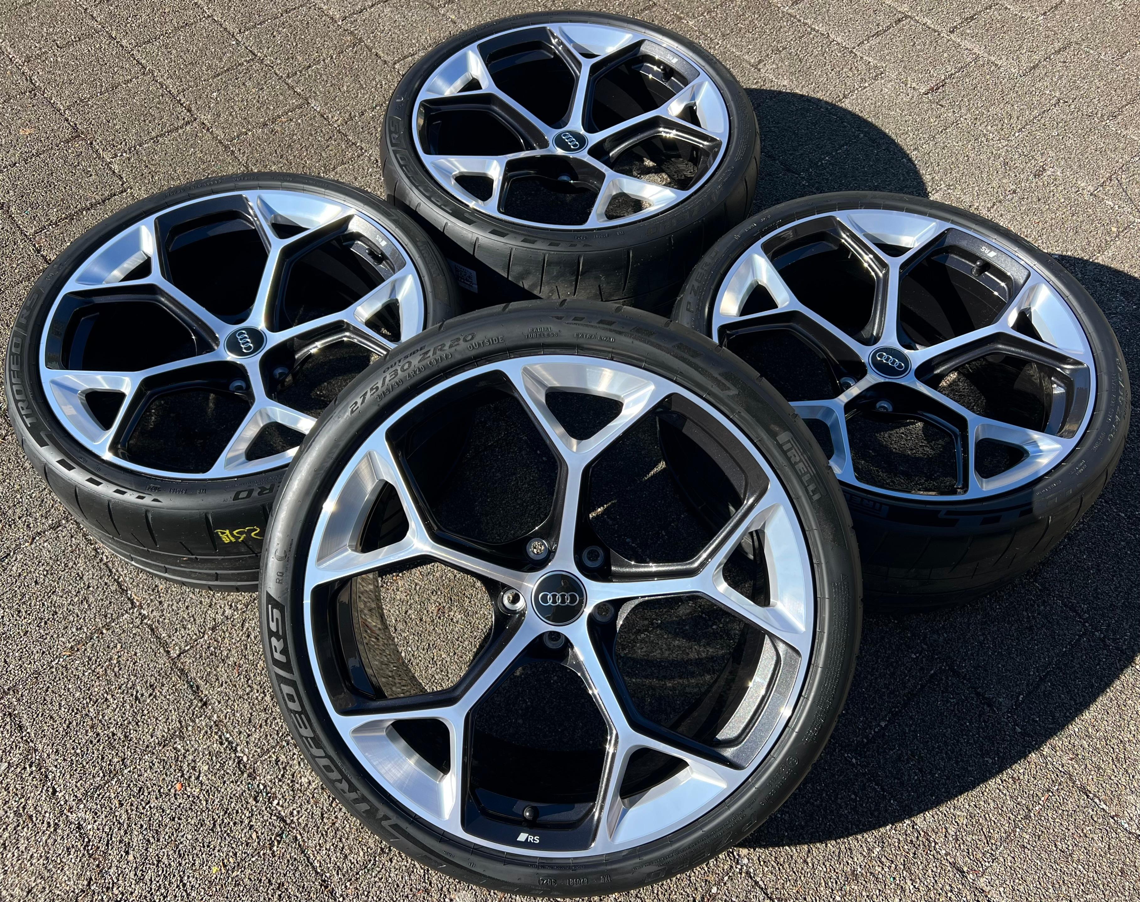 4 ORIGINELE 20" ALU-ZOMERWIELEN AUDI RS4 RS5 8W 275/30R20 97Y 8W0601025GJ GRATIS VERZENDING