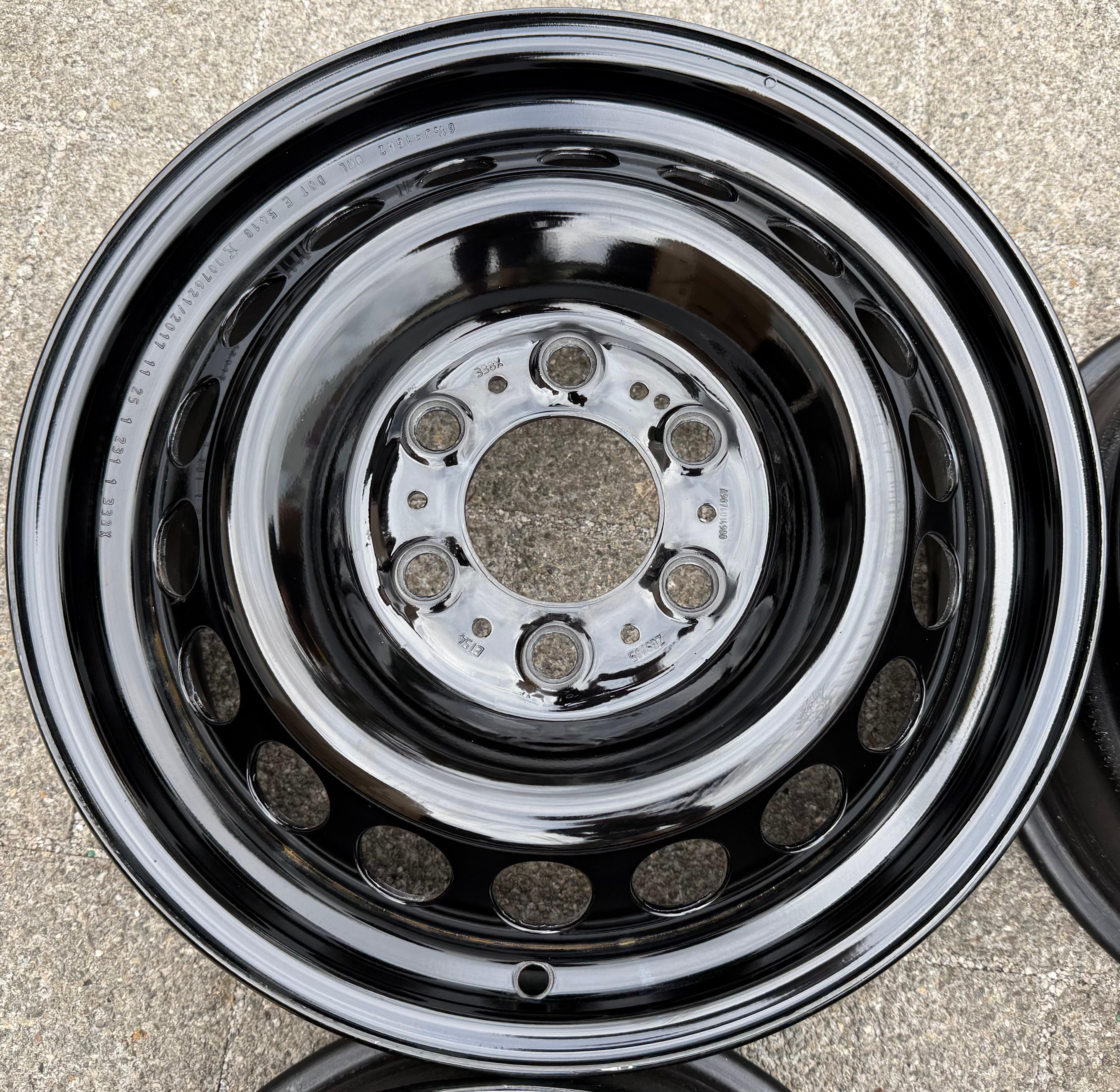 4 ORIGINAL 16" STAHLFELGEN MERCEDES SPRINTER W907 W910 6,5x16 ET54 A9074014800
