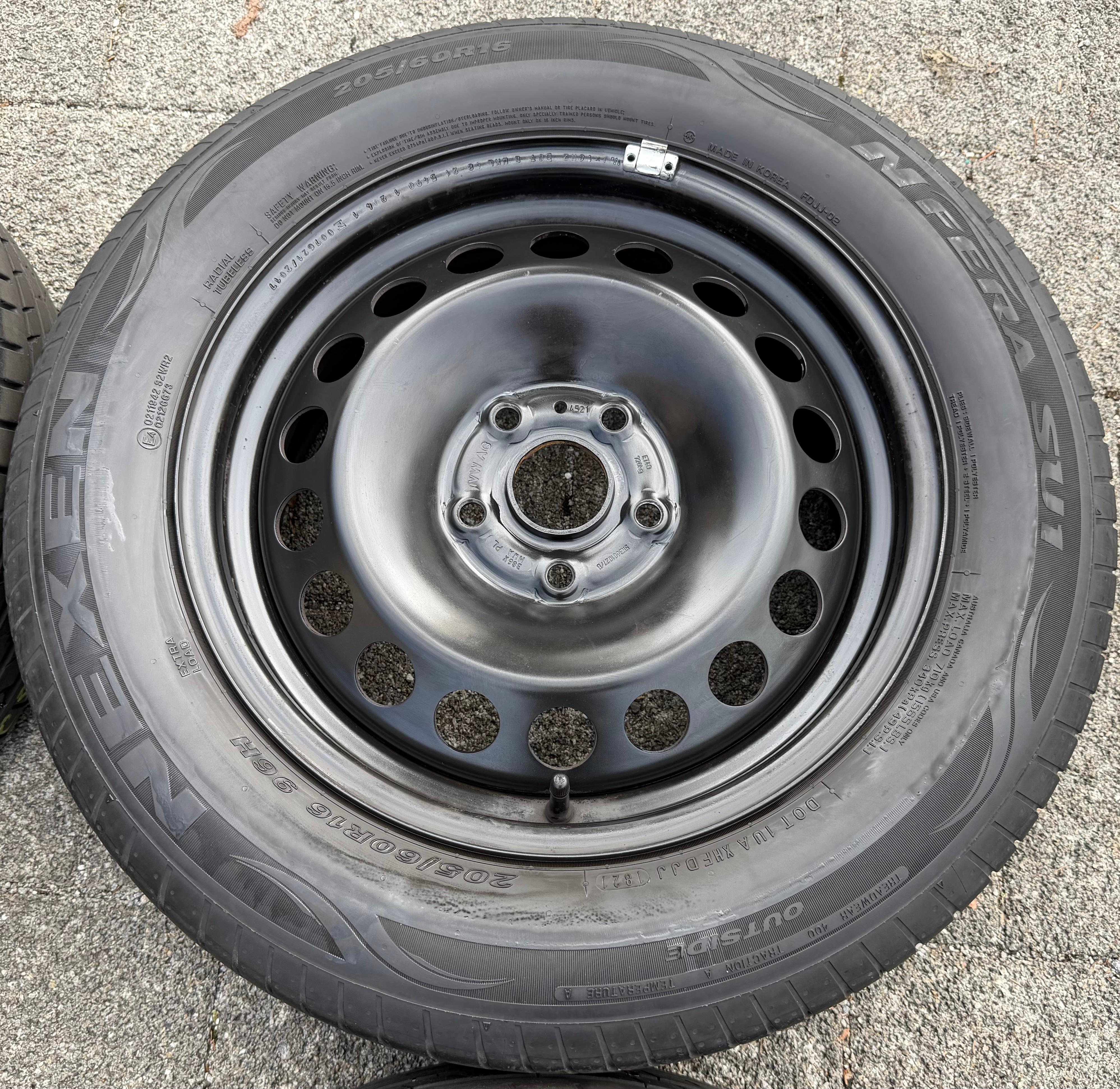 4 ORIGINAL STAHLFELGEN 16" FELGEN VW CADDY V SK 6,5x16 ET48 5x112 FREIHAUS