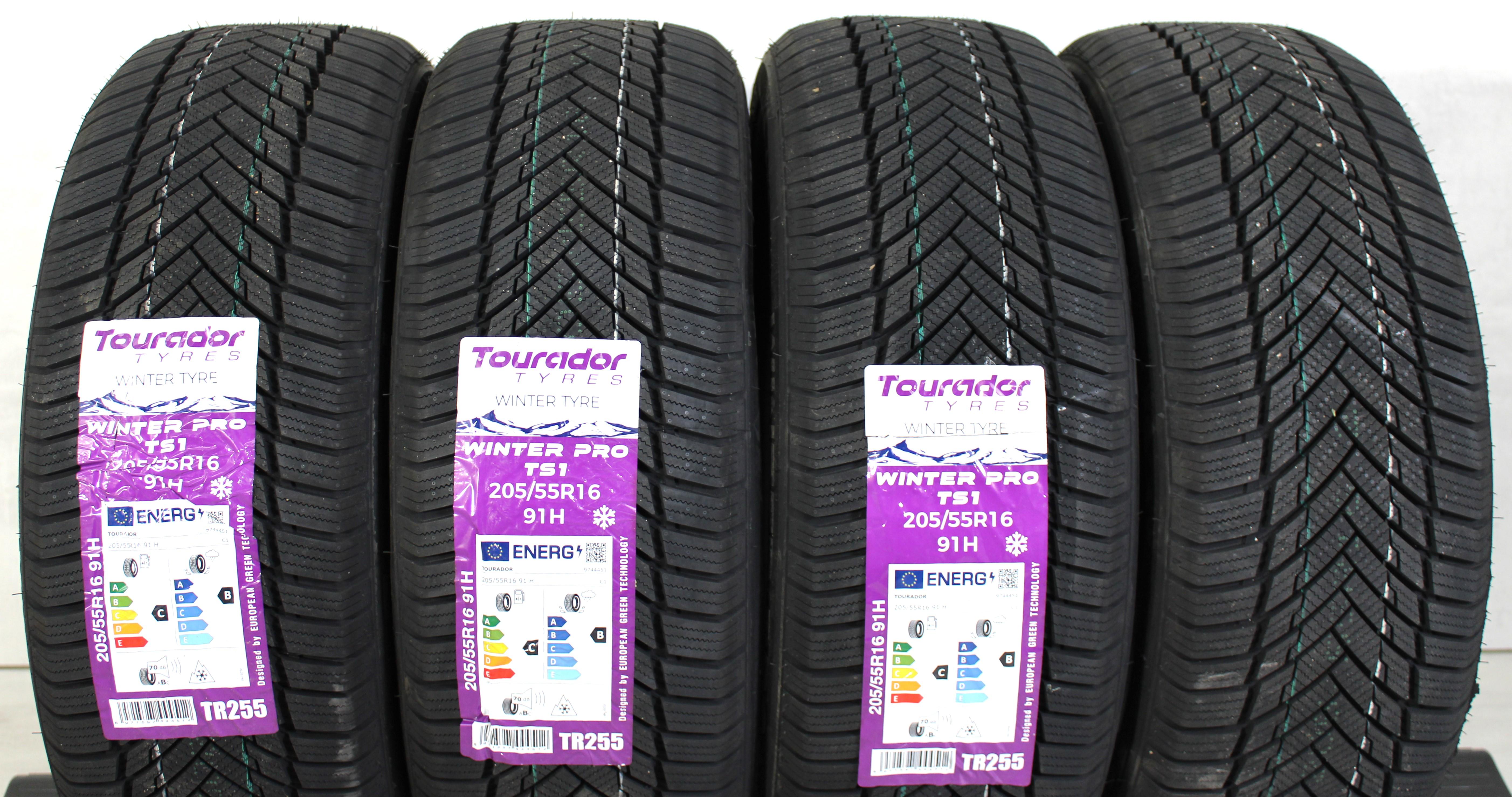 4 x 205/55R16 91H Winterreifen Tourador Winter Pro TS1 2023