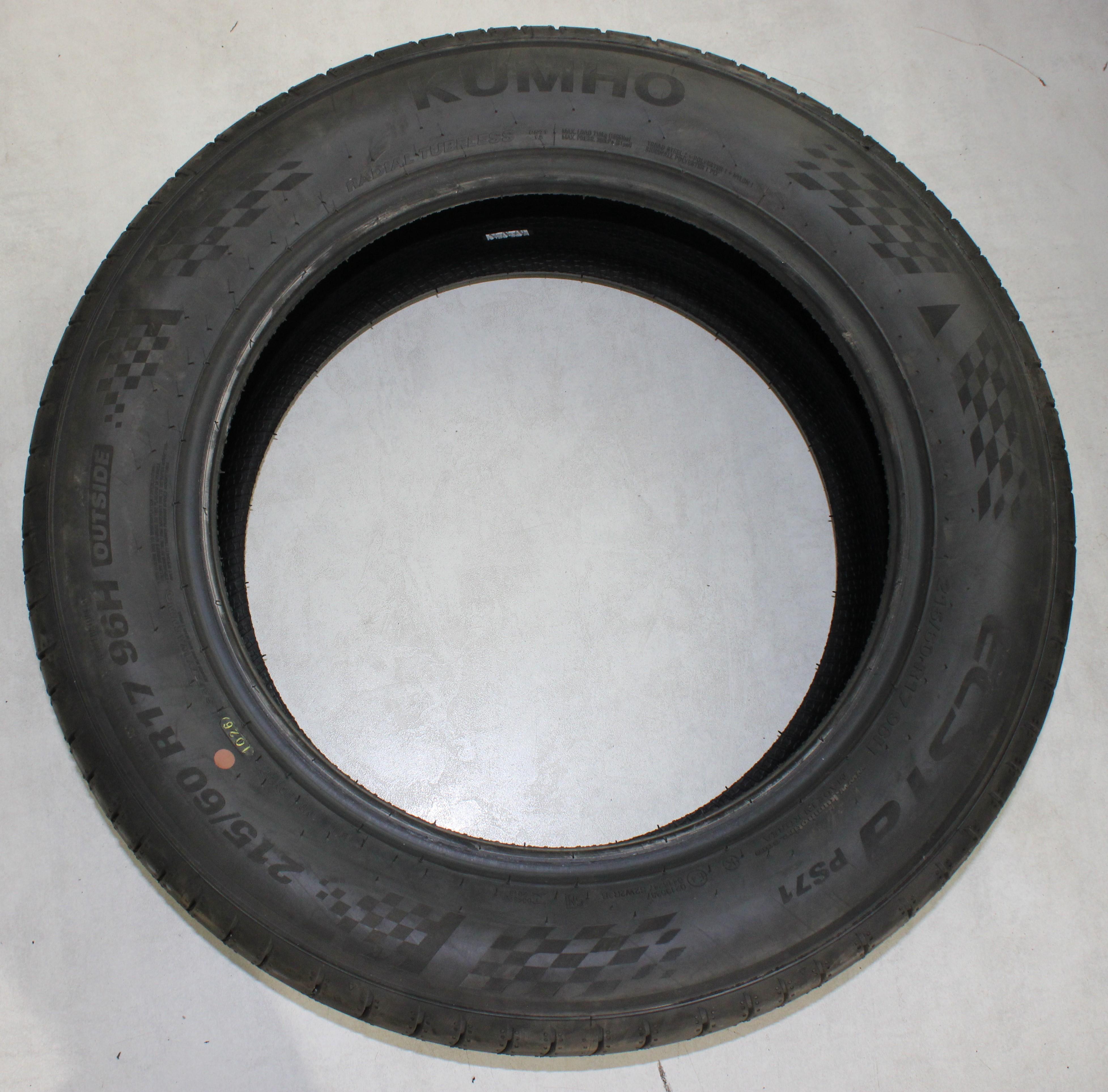 1 x 215/60R17 96H Sommerreifen Kumho Ecsta PS71 6mm 2026