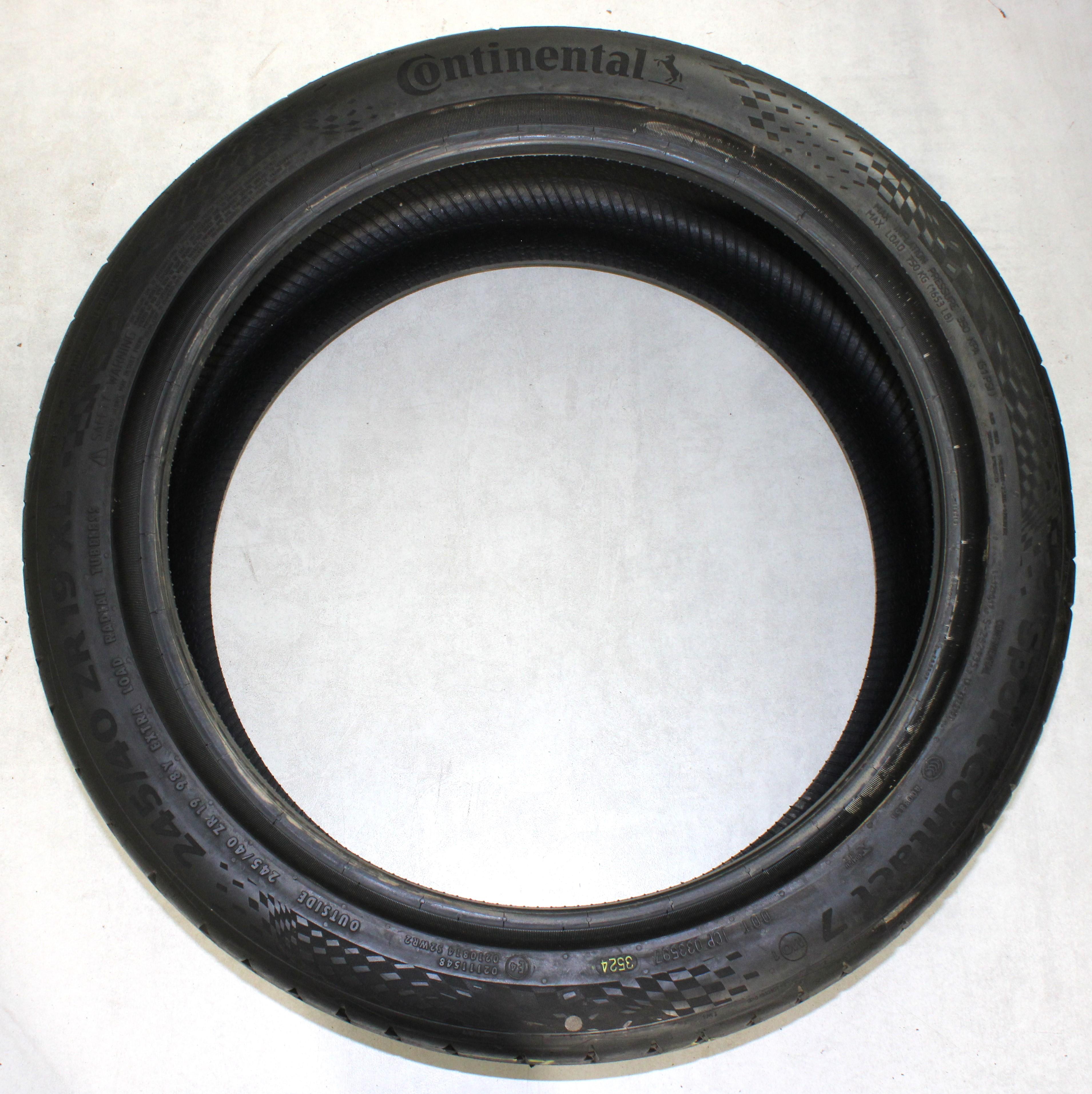 2 x 245/40R19 98Y 2 x 265/35R19 98Y Sommerreifen Continental Sport Contact 7 MO1 Volles Profil 2024 XL