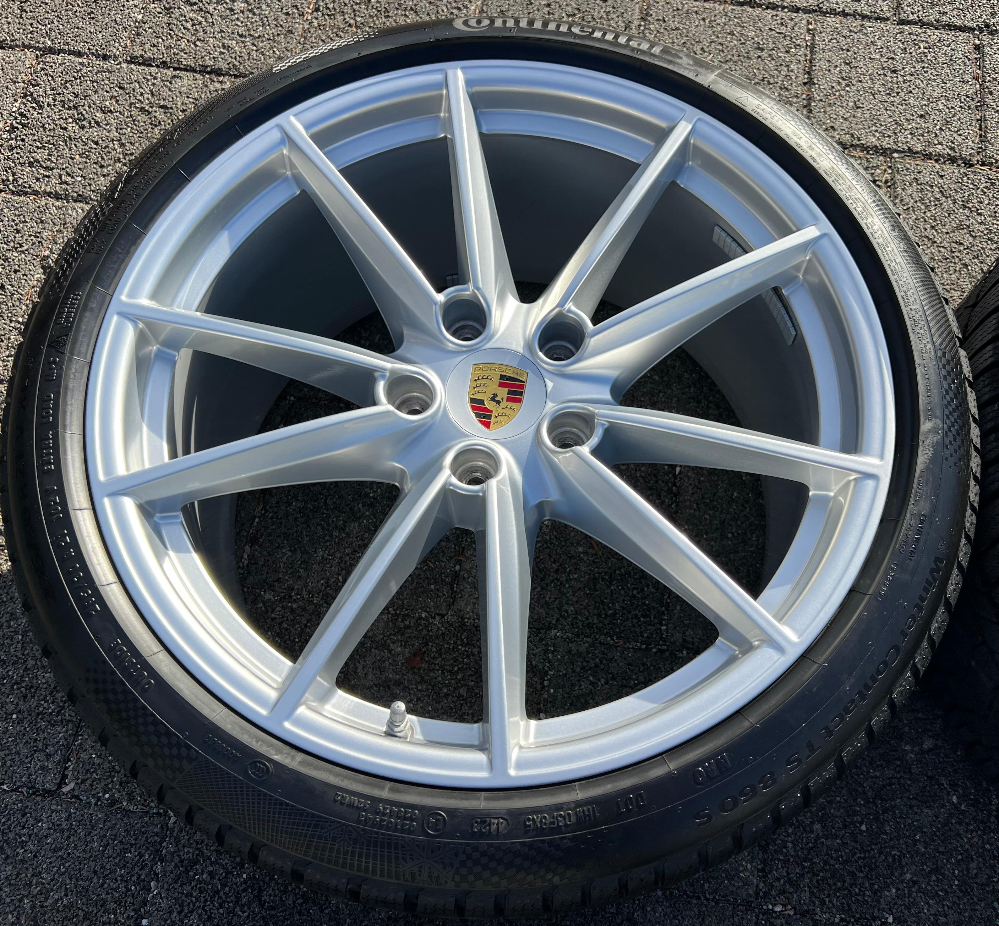 4 RUEDAS DE INVIERNO DE ALEACIÓN ORIGINALES DE 20" 21" PARA PORSCHE 911 992 992601025C 992601025D RDKS