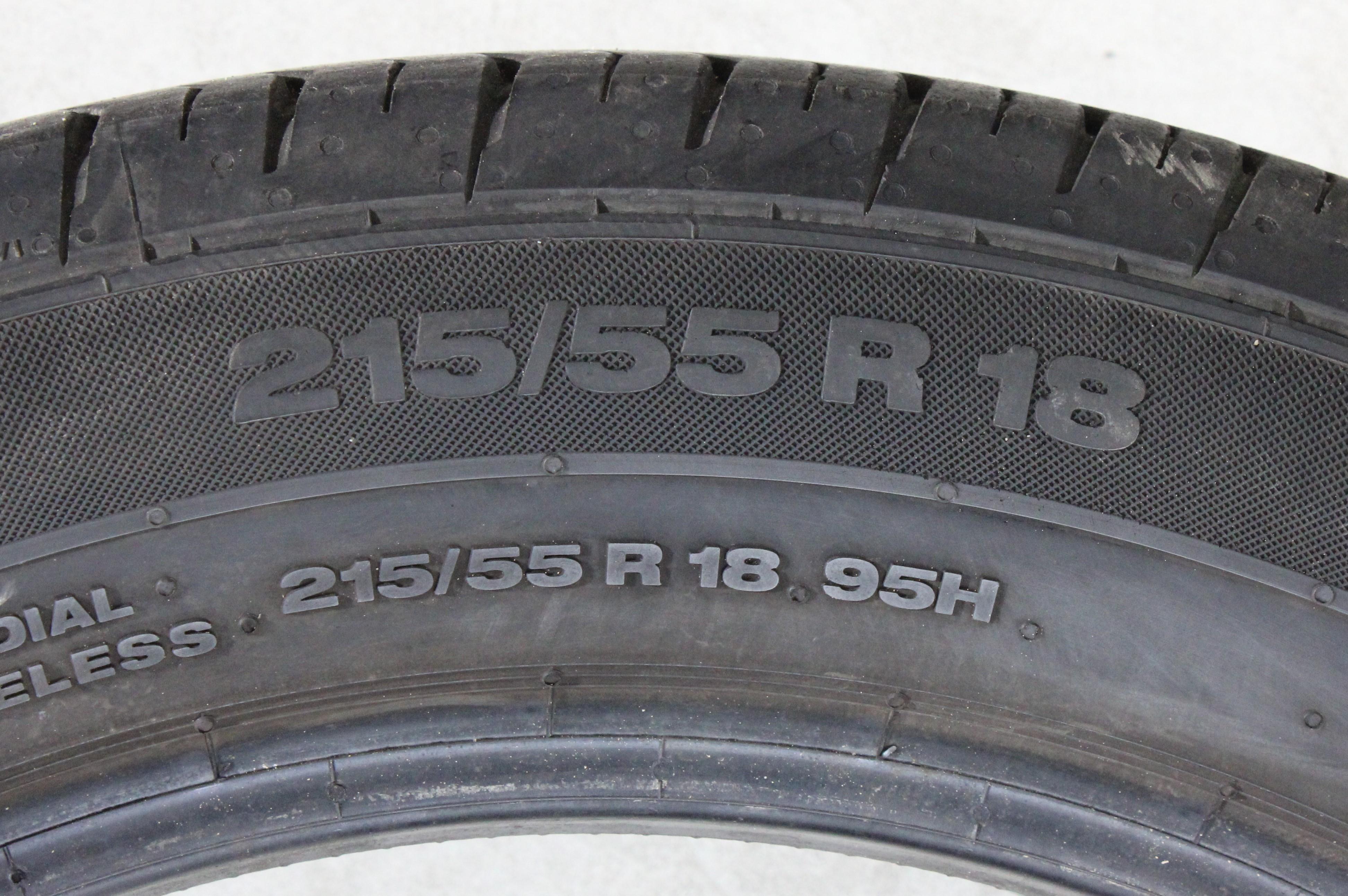 4 x 215/55R18 95H Sommerreifen Continental Premium Contact 2 5,5-6mm 2014