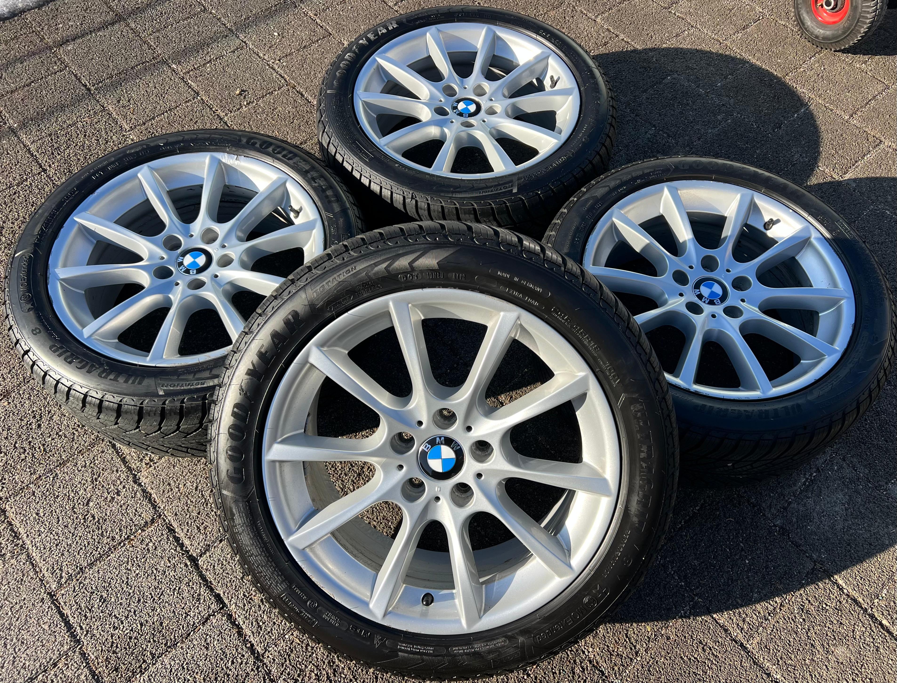 4 ORIGINAL 18" ALU WINTERRÄDER BMW 5ER REIHE F10 F11 245/45R18 100V GOODYEAR