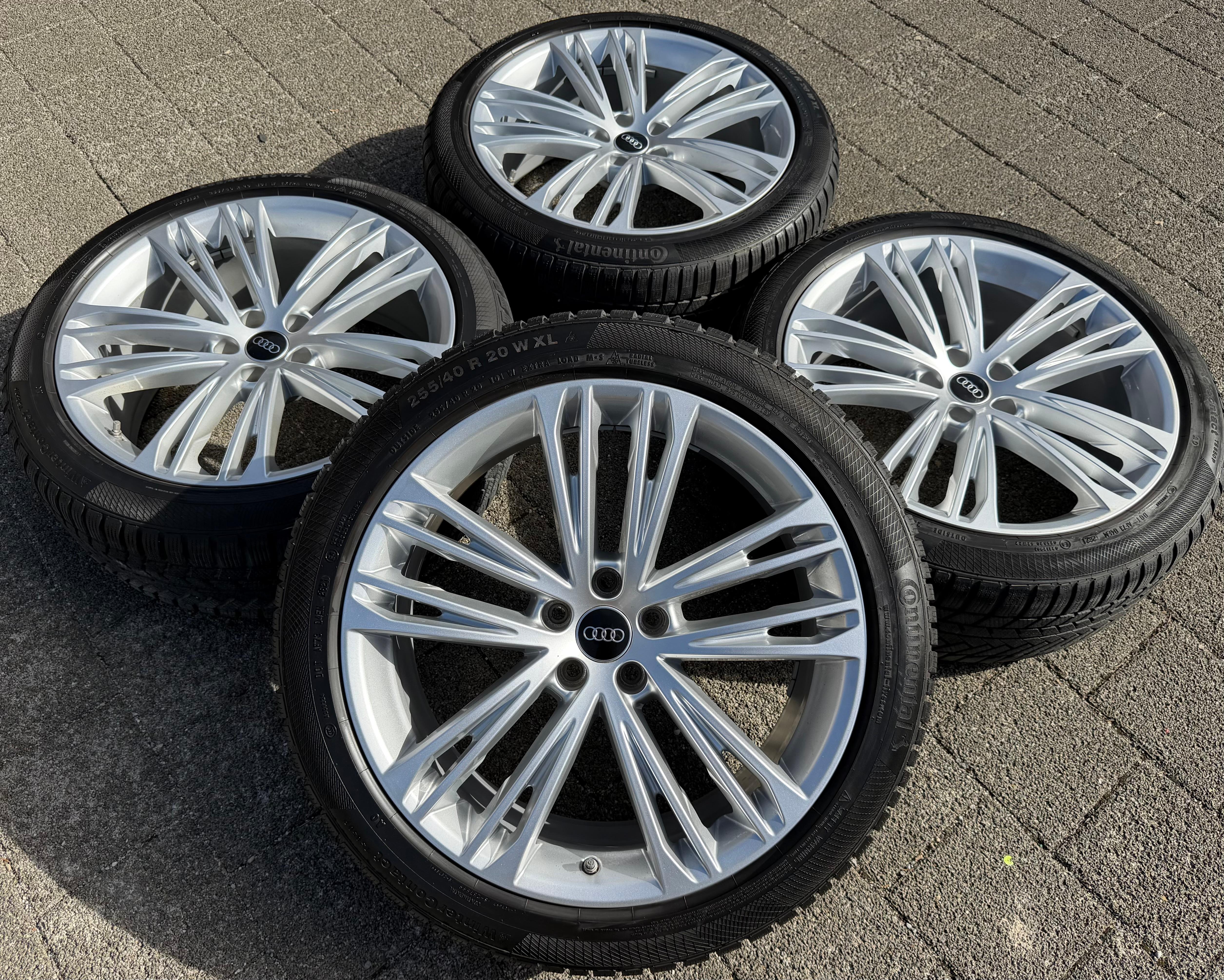 4 Original 20" Alu Winterräder Audi A7 S7 4K 4K8601025F 255/40R20 101W RDKS Continental