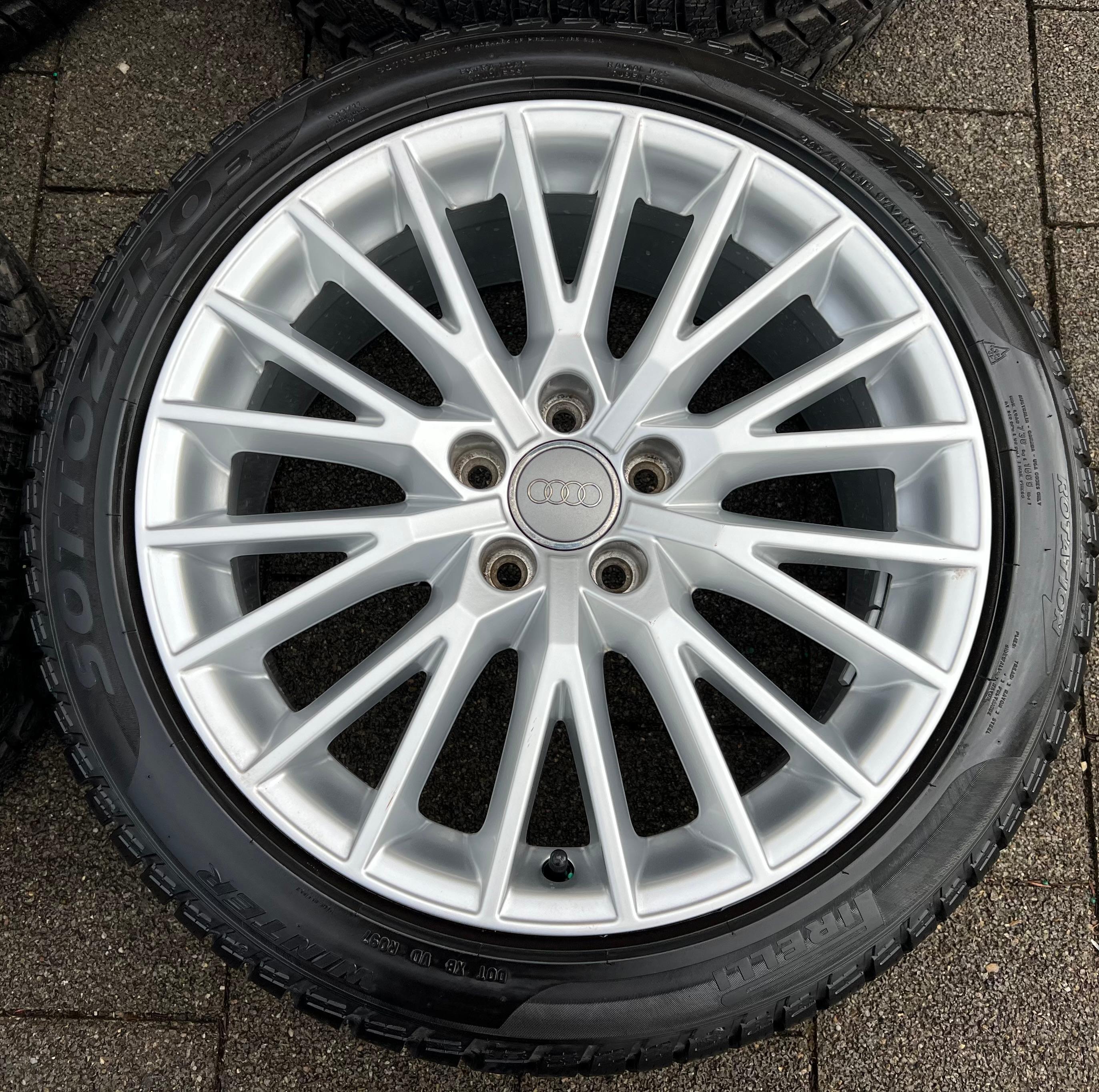 4 LLANTAS DE INVIERNO ORIGINALES DE ALUMINIO 18" AUDI TT TTS 8S 8S0601025D 245/40R18 98V PIRELLI ENTREGA GRATUITA