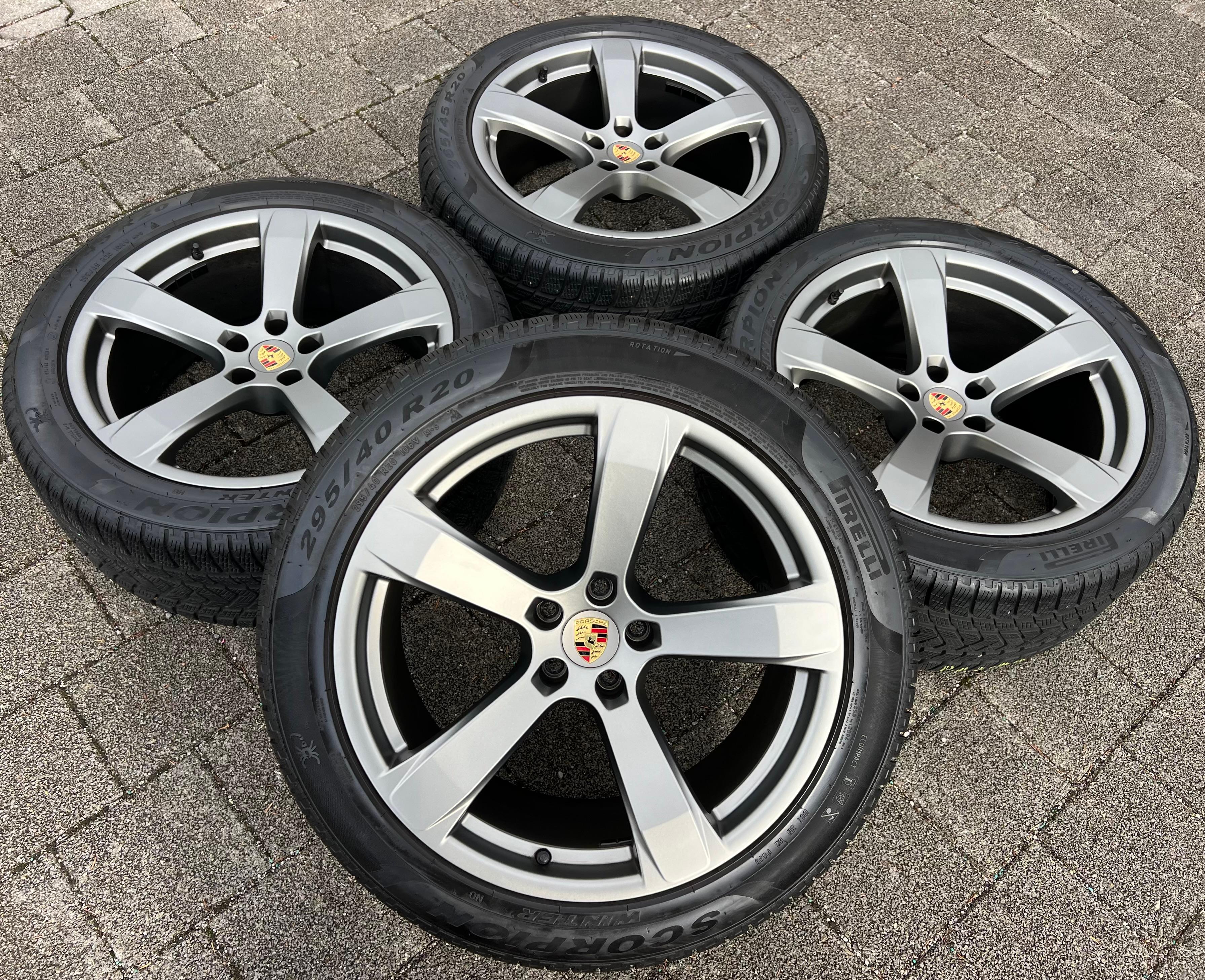 4 ORIGINAL 20" ALU WINTERRÄDER PORSCHE MACAN 265/45R20 104V 295/40R20 106V RDKS